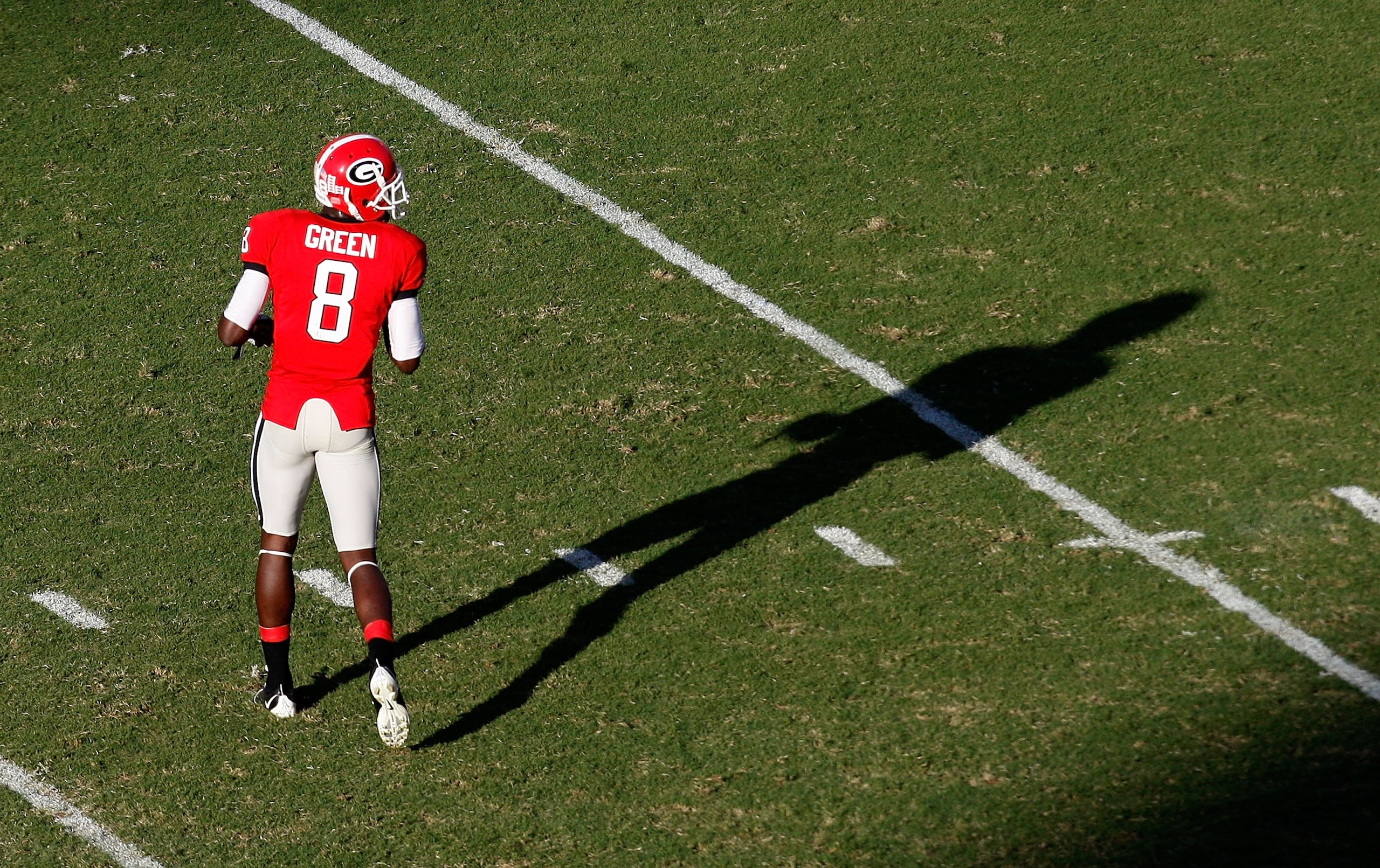 ATHENS, GA - OCTOBER 03: A.J. Green #8 of the Georgia Bulldogs against the Louisiana State University Tigers at Sanford Stadium on October 3, 2009 in Athens, Georgia. (Photo by Kevin C. Cox/Getty Images) ATHENS, GA - OCTOBER 03: A.J. Green #8 of the Georgia Bulldogs against the Louisiana State University Tigers at Sanford Stadium on October 3, 2009 in Athens, Georgia. (Photo by Kevin C. Cox/Getty Images)