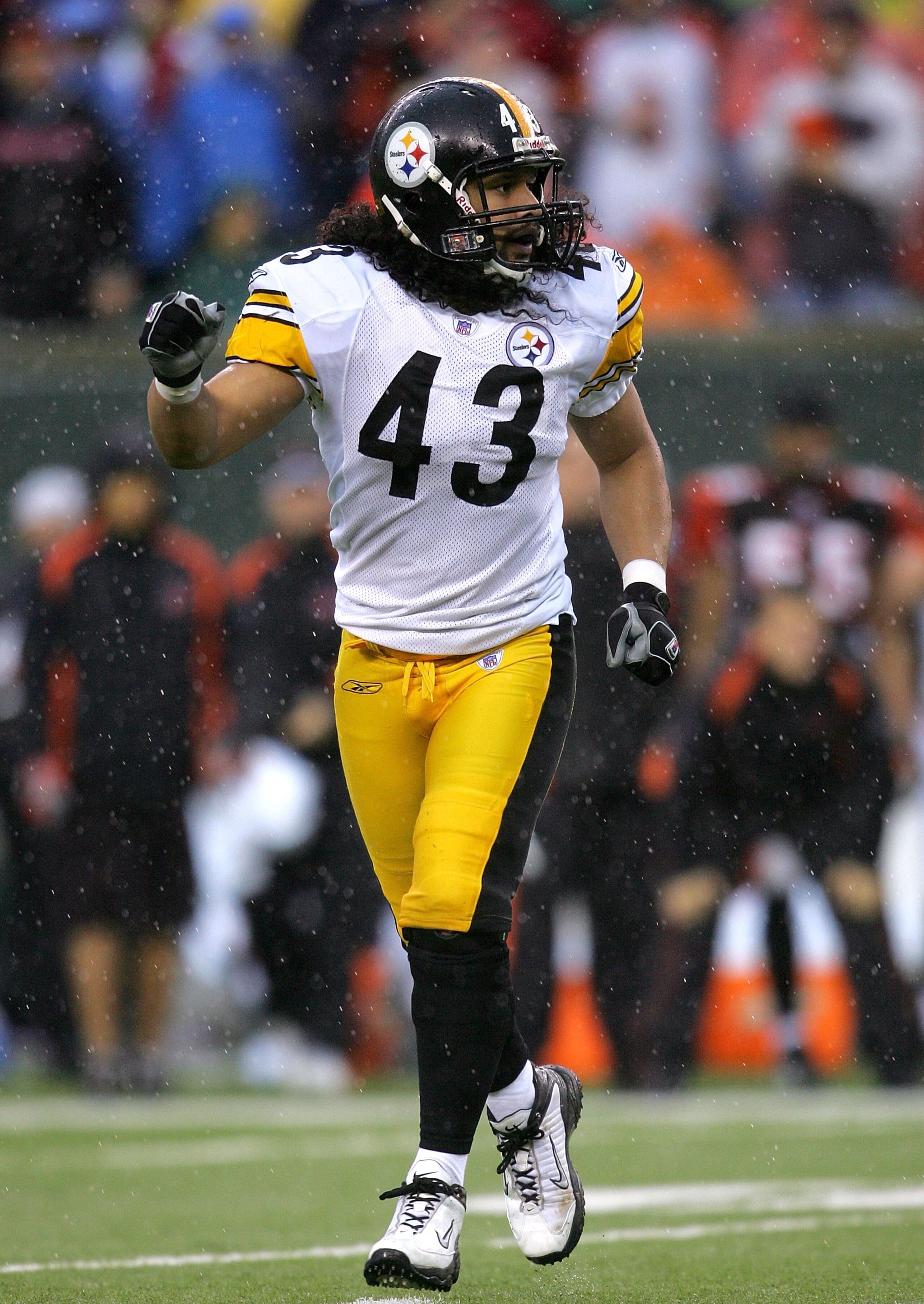 CINCINNATI - DECEMBER 31:  Troy Polamalu #43 of the Pittsburgh Steelers returns to the starting line-up off from the injured reserve list against the Cincinnati Bengals at Paul Brown Stadium December 31, 2006 in Cincinnati, Ohio.  (Photo by Matthew Stockm