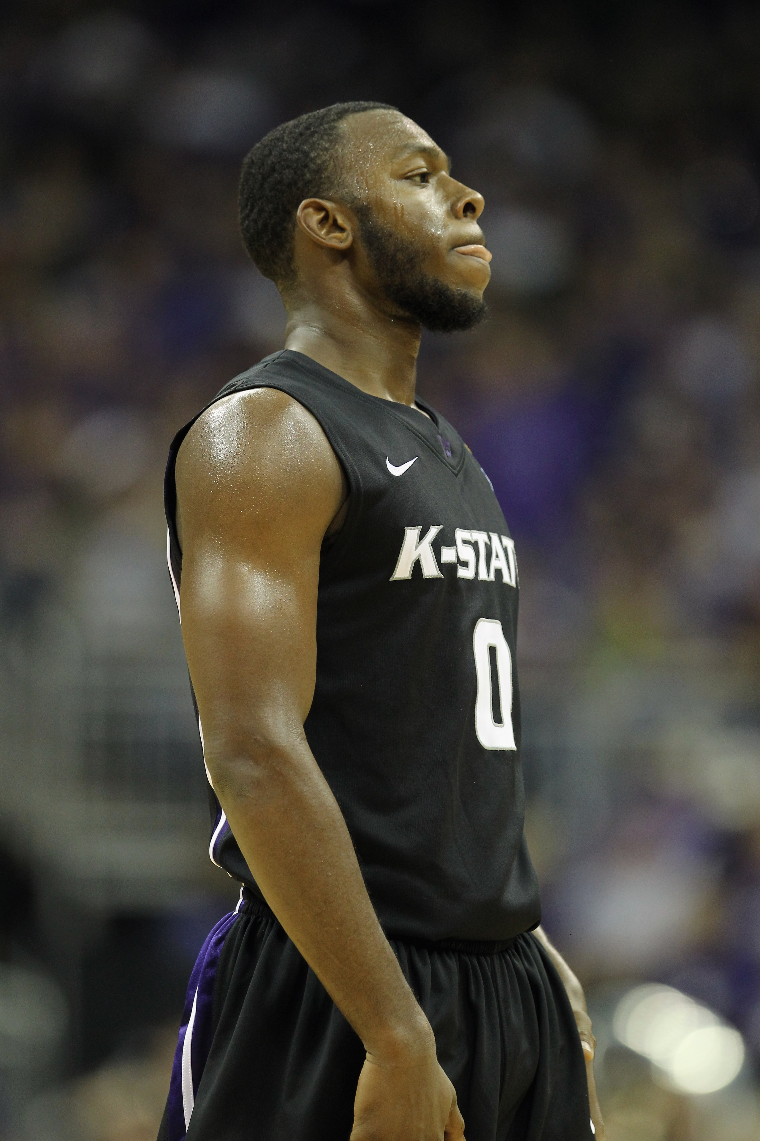KANSAS CITY, MO - NOVEMBER 22:  Jacob Pullen #0 of the Kansas State Wildcats in action during the CBE Classic game against the Gonzaga Bulldogs on November 22, 2010 at the Sprint Center in Kansas City, Missouri.  (Photo by Jamie Squire/Getty Images)