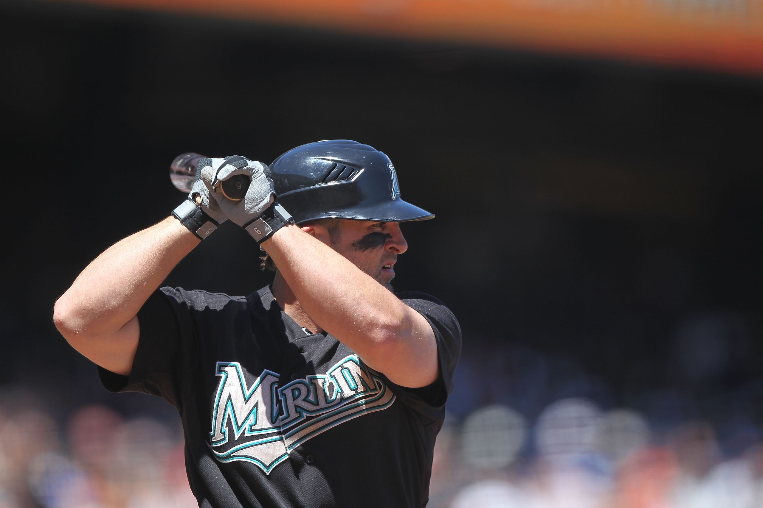 SAN FRANCISCO - JULY 29: Dan Uggla #6 of the Florida Marlins bats against the San Francisco Giants during an MLB game at AT&T Park on July 29, 2010 in San Francisco, California. (Photo by Jed Jacobsohn/Getty Images) SAN FRANCISCO - JULY 29: Dan Uggla #6 of the Florida Marlins bats against the San Francisco Giants during an MLB game at AT&T Park on July 29, 2010 in San Francisco, California. (Photo by Jed Jacobsohn/Getty Images)