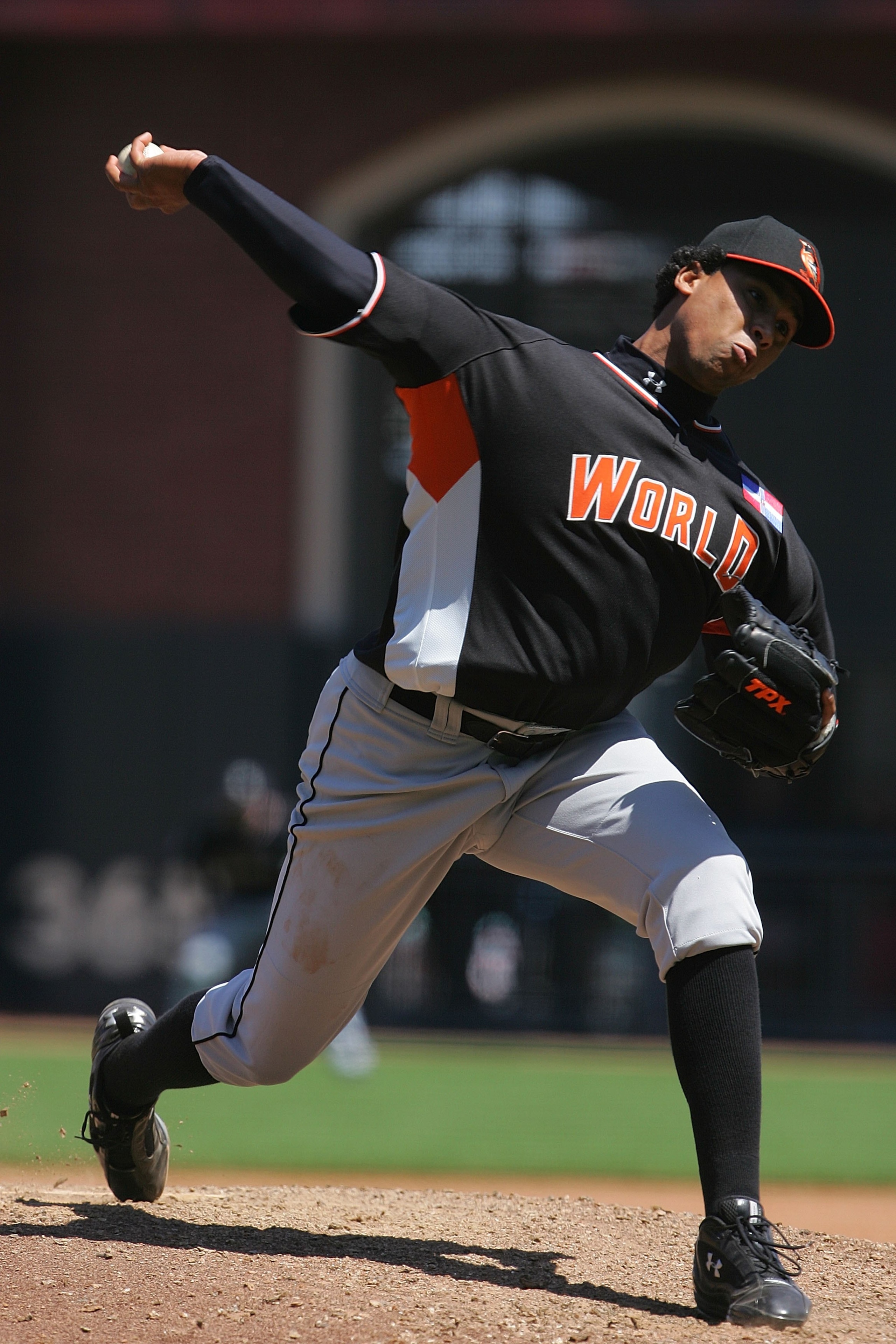 SAN FRANCISCO - JULY 08: World Team All-Star Pedro Beato of the Baltimore Orioles pitches during the XM Satellite Radio All-Star Futures Game at AT&T Park on July 8, 2007 in San Francisco, California. (Photo by Jeff Gross/Getty Images) SAN FRANCISCO - JULY 08: World Team All-Star Pedro Beato of the Baltimore Orioles pitches during the XM Satellite Radio All-Star Futures Game at AT&T Park on July 8, 2007 in San Francisco, California. (Photo by Jeff Gross/Getty Images)