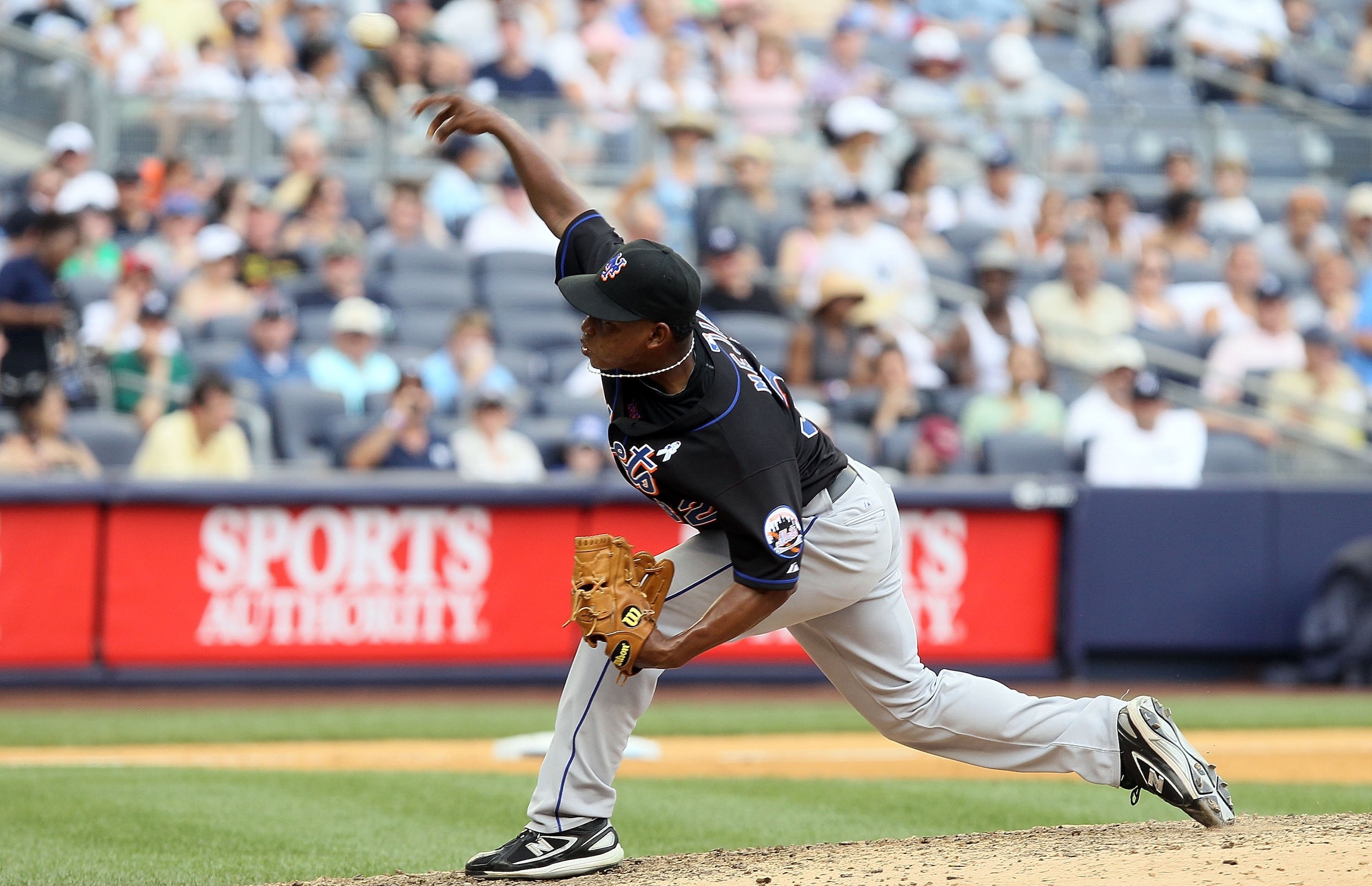 NEW YORK - JUNE 20: Jenrry Mejia #32 of the New York Mets delivers a pitch against the New York Yankees on June 20, 2010 at Yankee Stadium in the Bronx borough of New York City. (Photo by Jim McIsaac/Getty Images) NEW YORK - JUNE 20: Jenrry Mejia #32 of the New York Mets delivers a pitch against the New York Yankees on June 20, 2010 at Yankee Stadium in the Bronx borough of New York City. (Photo by Jim McIsaac/Getty Images)