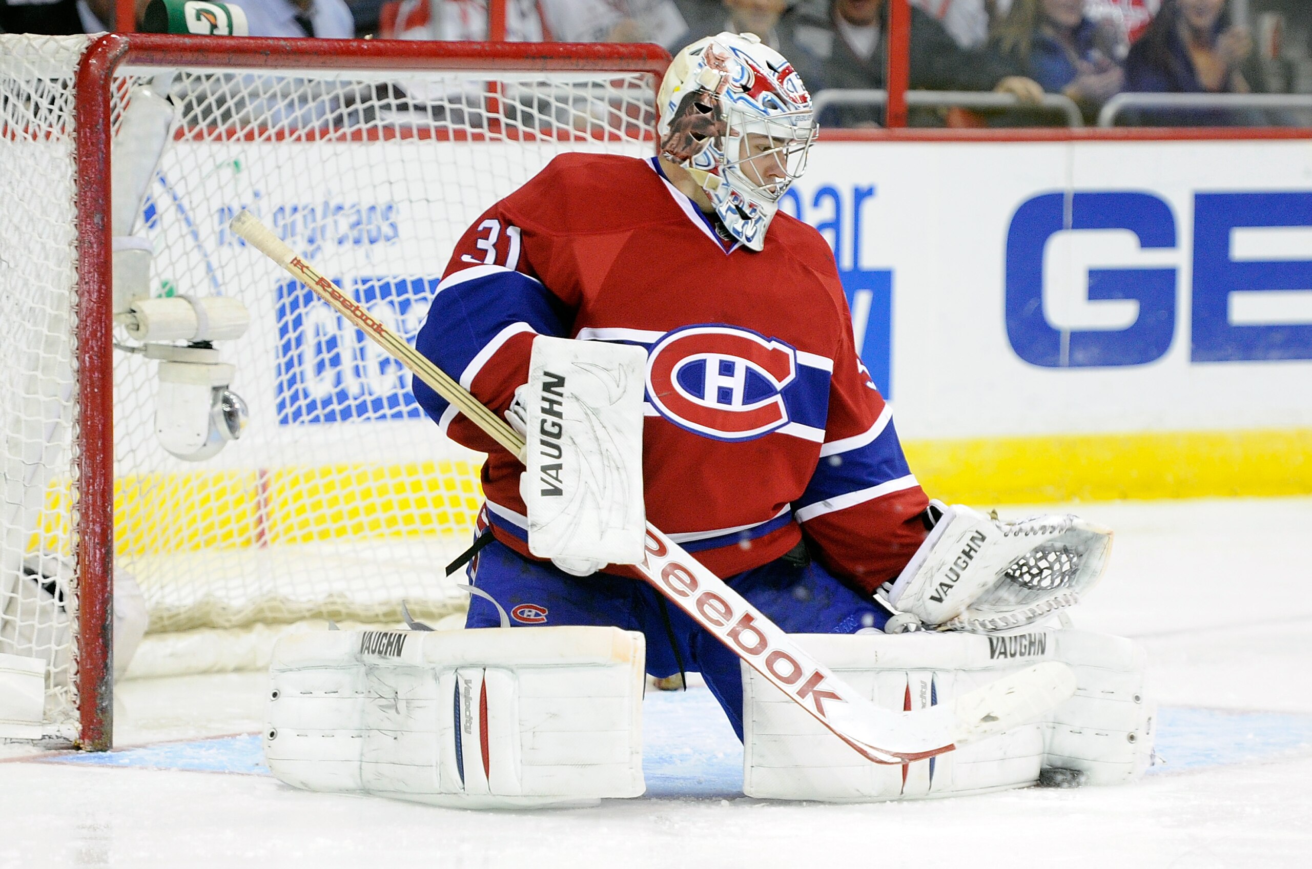 WASHINGTON, DC - FEBRUARY 01:  Carey Price #31 of the Montreal Canadiens makes a save against the Washington Capitals at the Verizon Center on February 1, 2011 in Washington, DC.  (Photo by Greg Fiume/Getty Images)