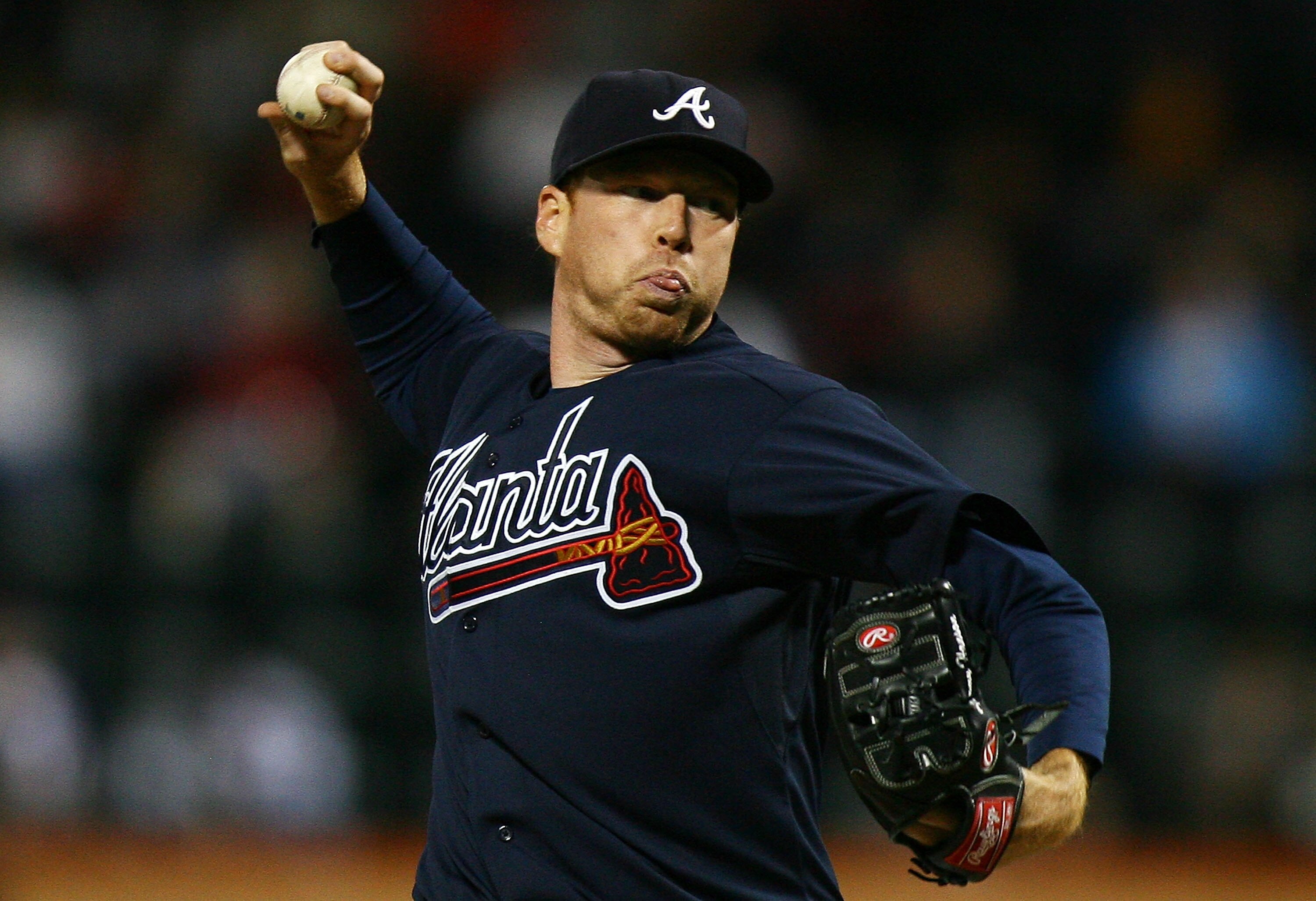 NEW YORK - SEPTEMBER 17:  Tommy Hanson #48 of the Atlanta Braves pitches against the New York Mets on September 17, 2010 at Citi Field in the Flushing neighborhood of the Queens borough of New York City.  (Photo by Andrew Burton/Getty Images)