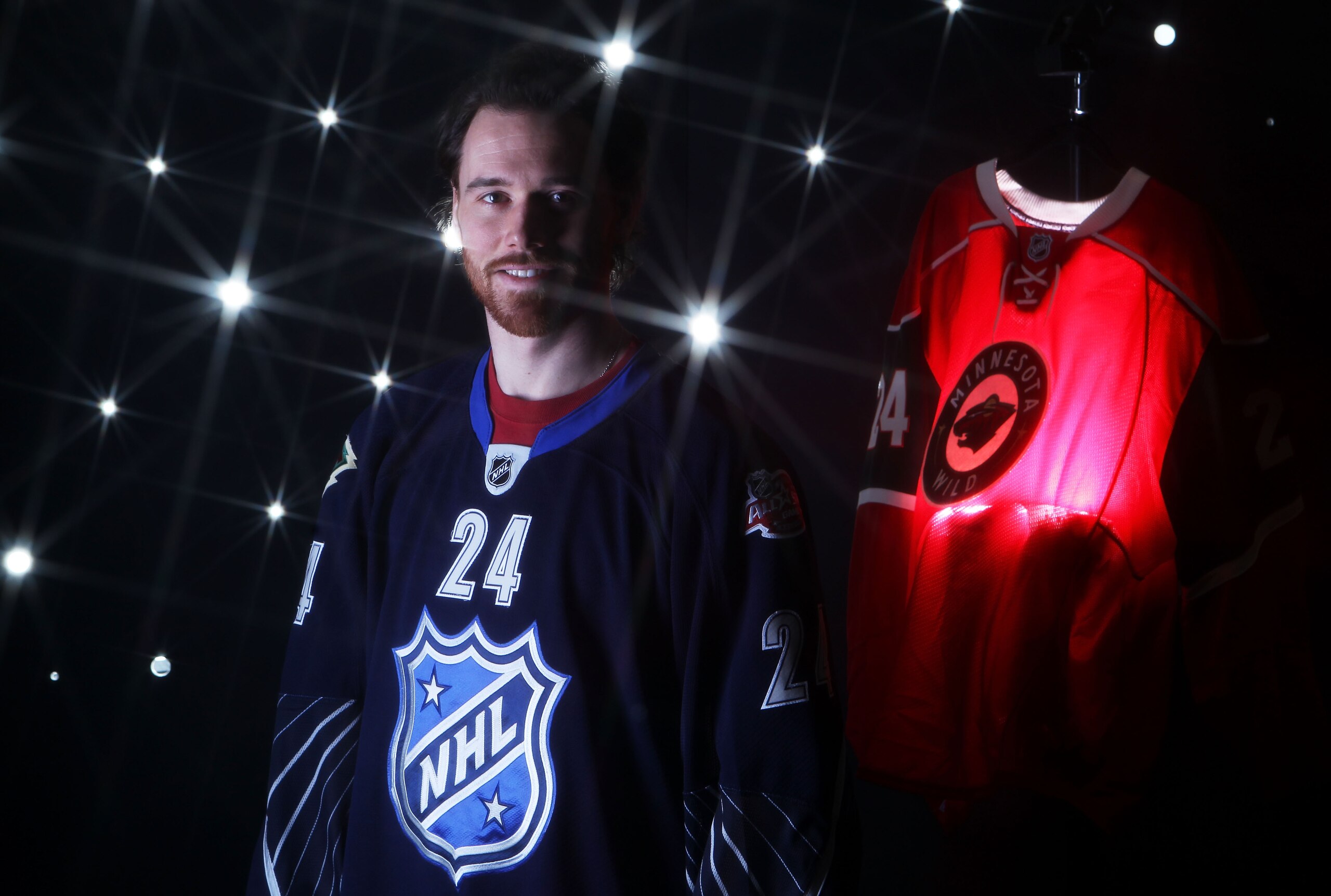 RALEIGH, NC - JANUARY 30:  (EDITORS NOTE: A special effects camera filter was used for this image.) Martin Havlat #24 of the Minnesota Wild of the Minnesota Wild for Team Lidstrom poses for a portrait before the 58th NHL All-Star Game at RBC Center on Jan