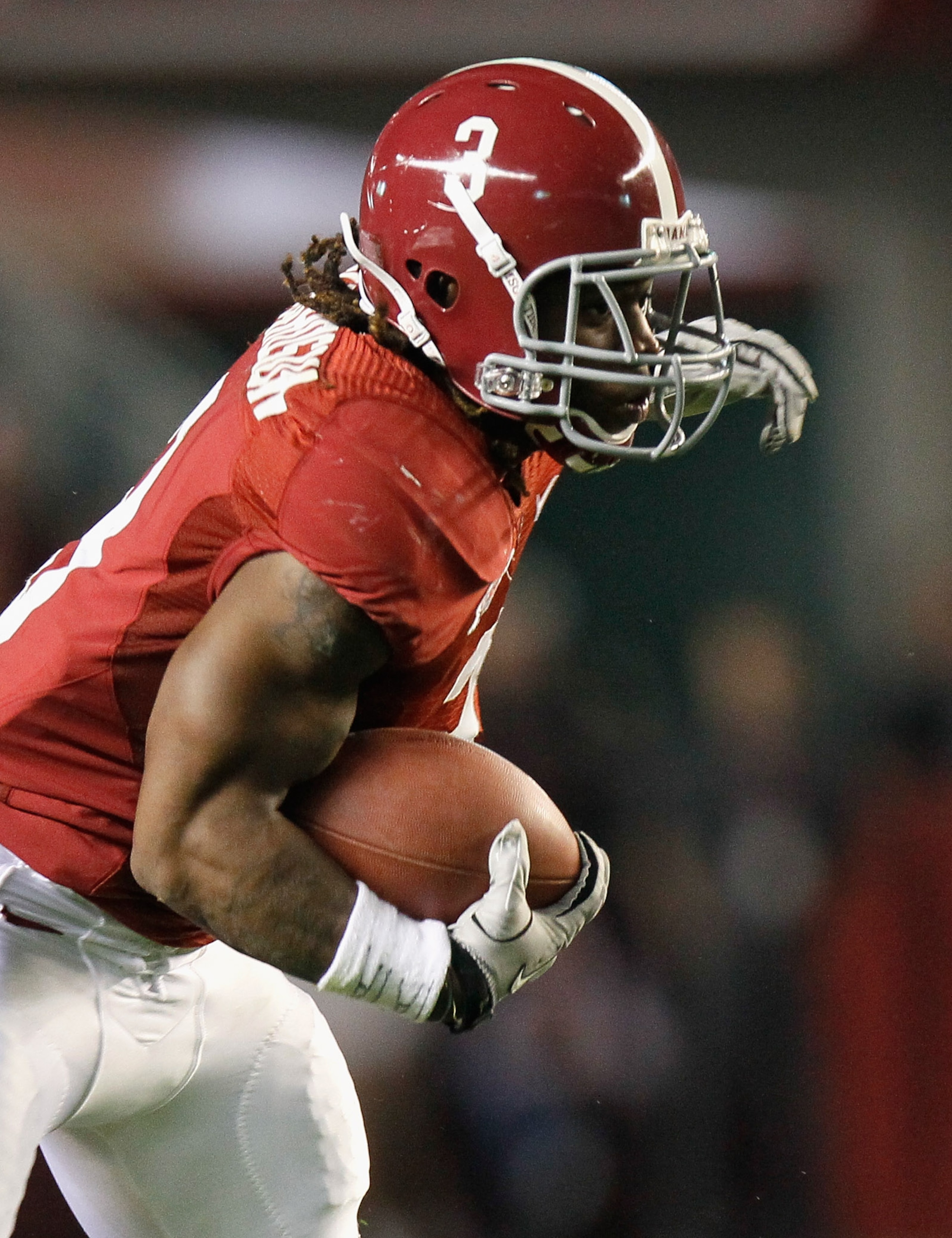 TUSCALOOSA, AL - OCTOBER 16:  Trent Richardson #3 of the Alabama Crimson Tide against the Ole Miss Rebels at Bryant-Denny Stadium on October 16, 2010 in Tuscaloosa, Alabama.  (Photo by Kevin C. Cox/Getty Images)