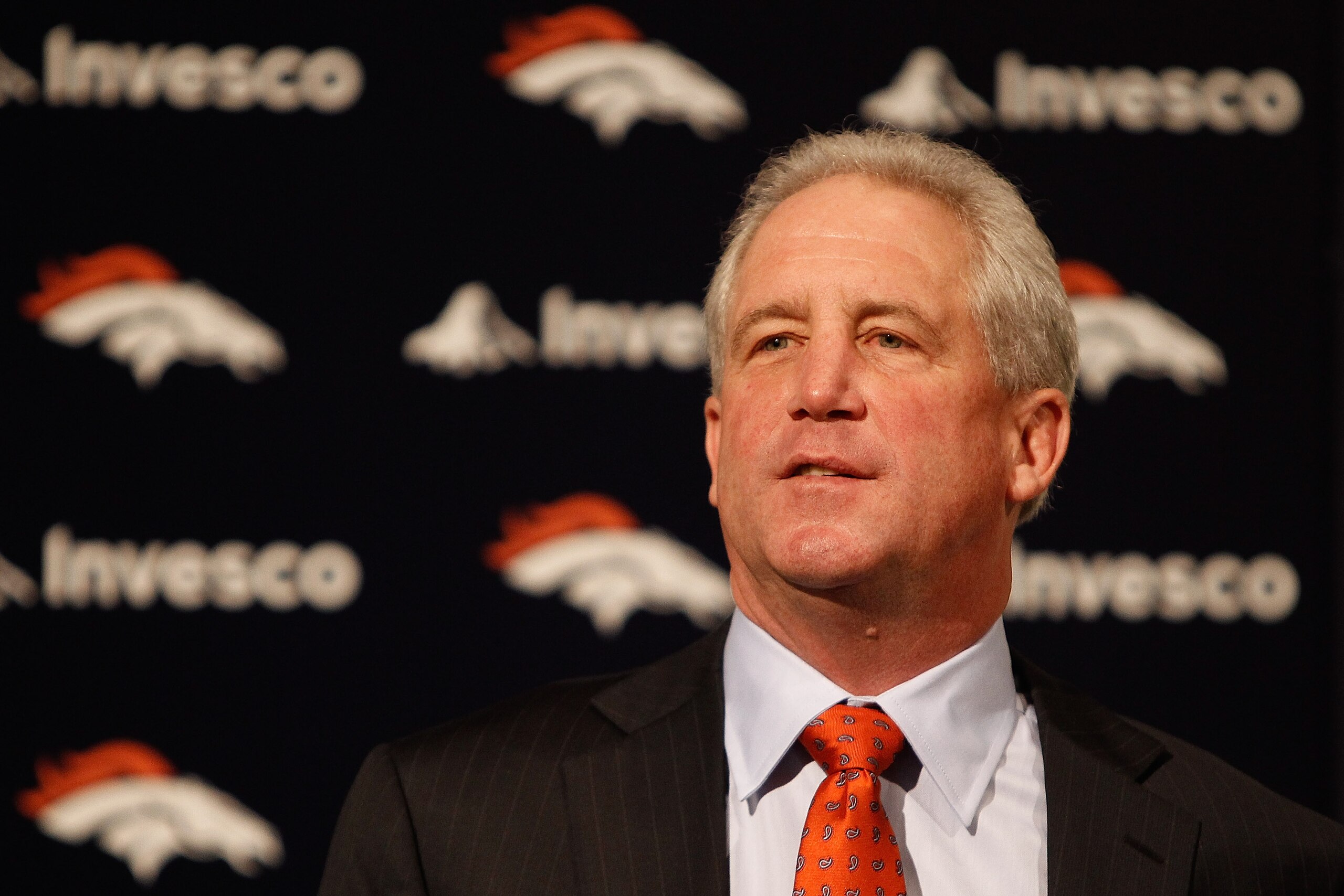 ENGLEWOOD, CO - JANUARY 14: Denver Broncos head coach 108027723addresses the media at Dove Valley on January 14, 2011 in Englewood, Colorado. Fox was named the 14th head coach in Broncos history yesterday after spending the last nine seasons as head coac ENGLEWOOD, CO - JANUARY 14: Denver Broncos head coach 108027723addresses the media at Dove Valley on January 14, 2011 in Englewood, Colorado. Fox was named the 14th head coach in Broncos history yesterday after spending the last nine seasons as head coac