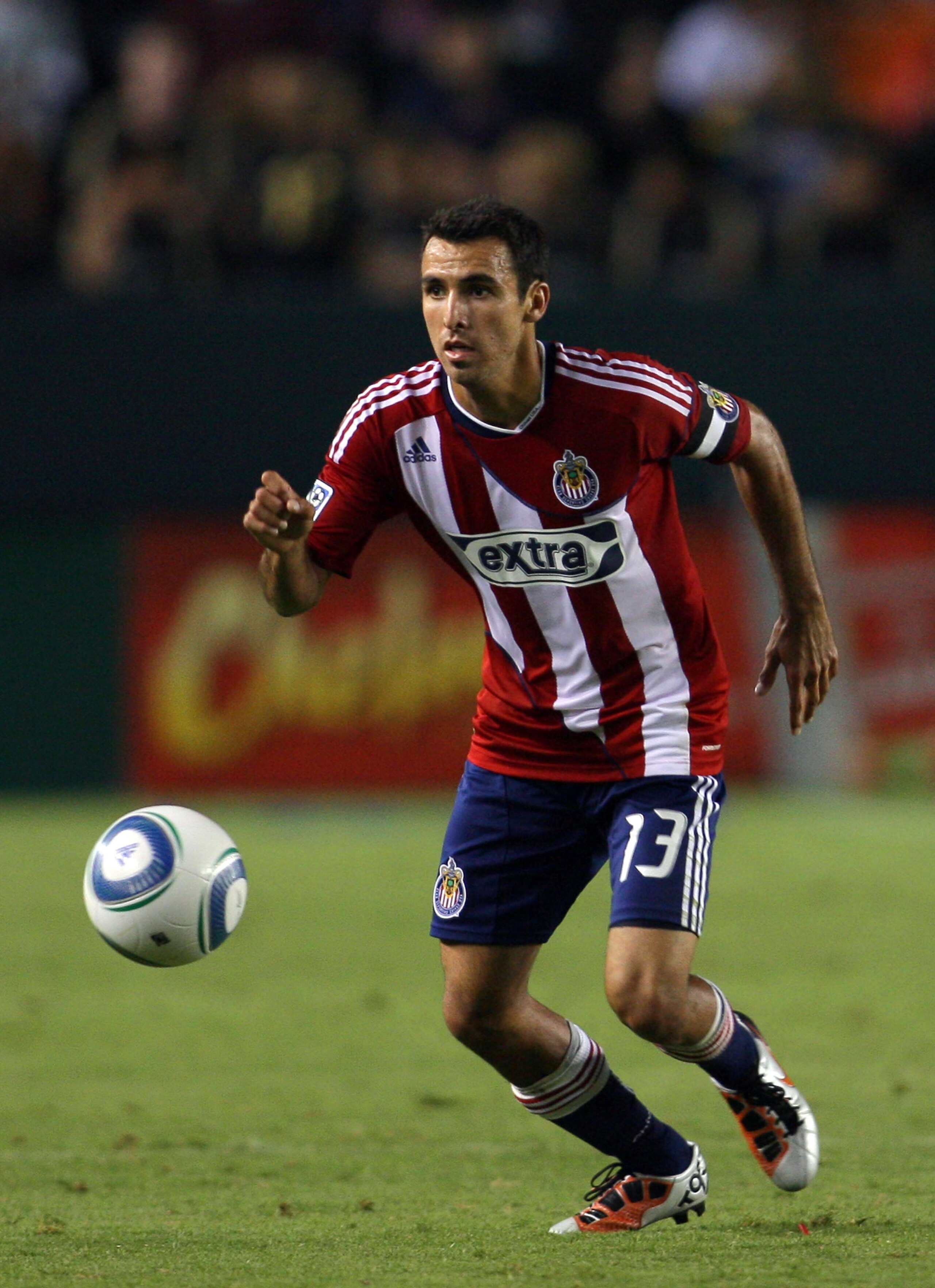 CARSON, CA - OCTOBER 03:  Jonathan Bornstein #13 of Chivas USA looks to play the ball on the attack in the second half during the MLS match against the Los Angeles Galaxy at The Home Depot Center on October 3, 2010 in Carson, California. The Galaxy defeat