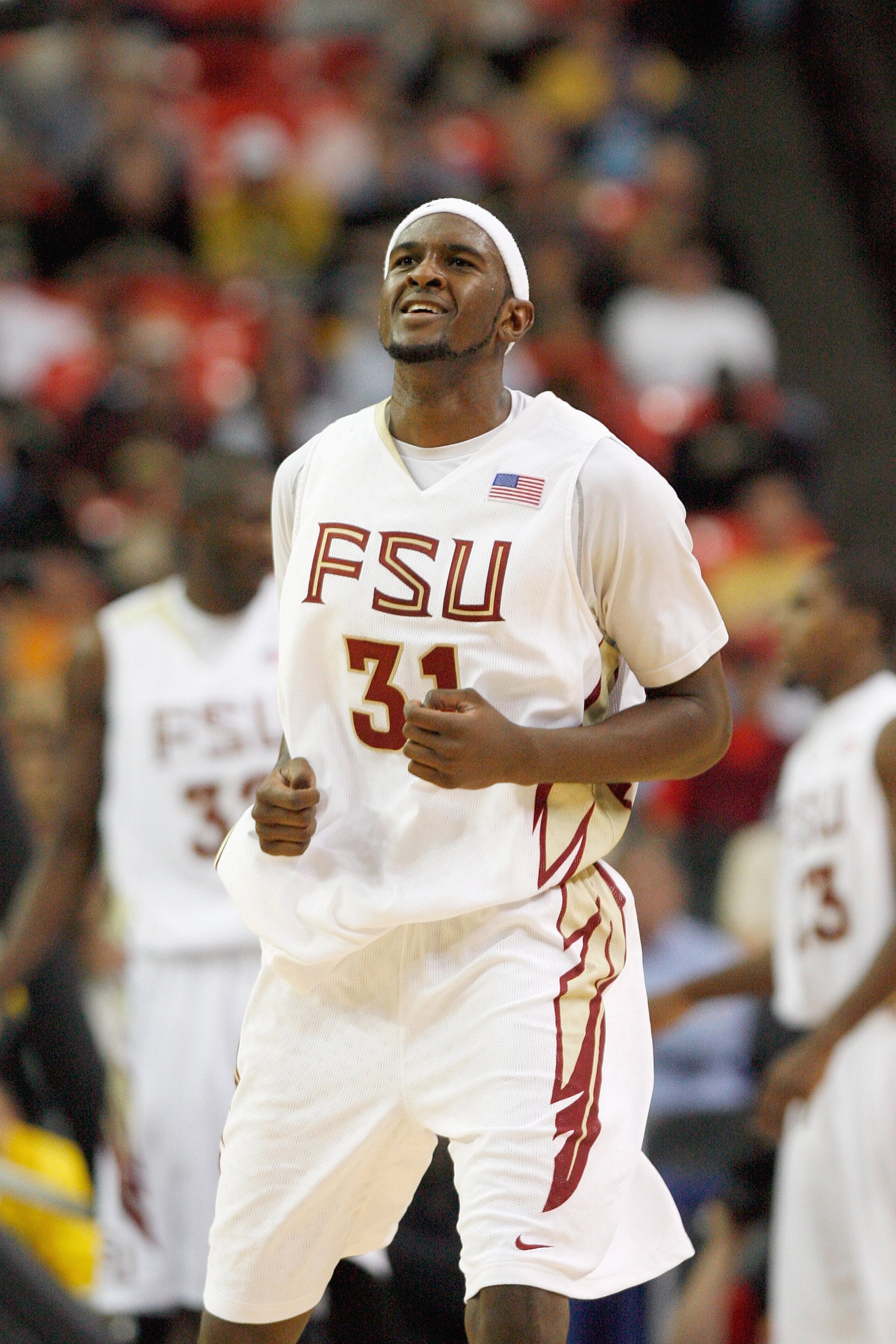 ATLANTA - MARCH 13:  Chris Singleton #31 of the Florida State Seminoles jogs down court against the Georgia Tech Yellow Jackets during day two of the 2009 ACC Men's Basketball Tournament on March 13, 2009 at the Georgia Dome in Atlanta, Georgia.  (Photo b