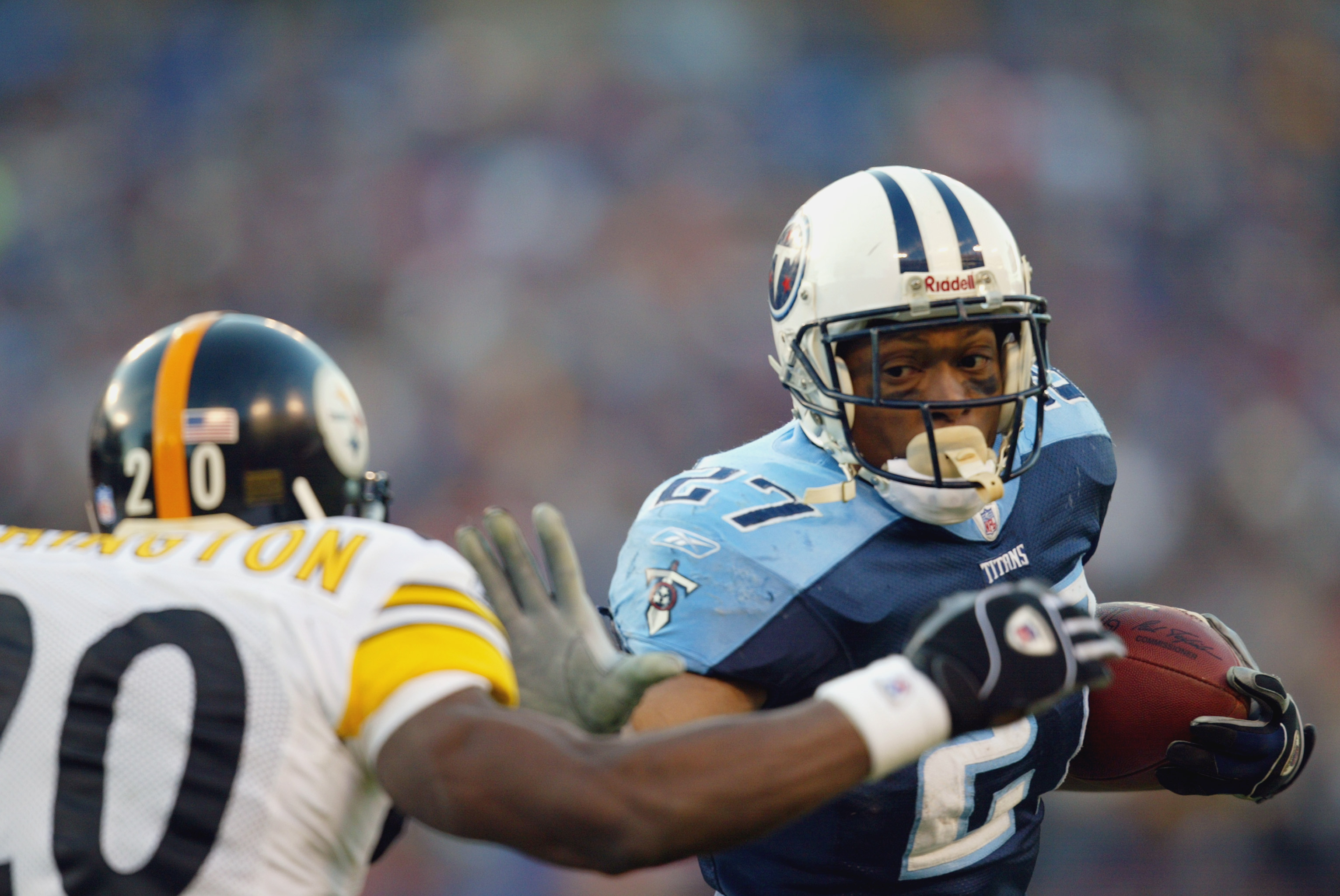 Eddie George, Warren Moon react to Titans' Oilers throwbacks