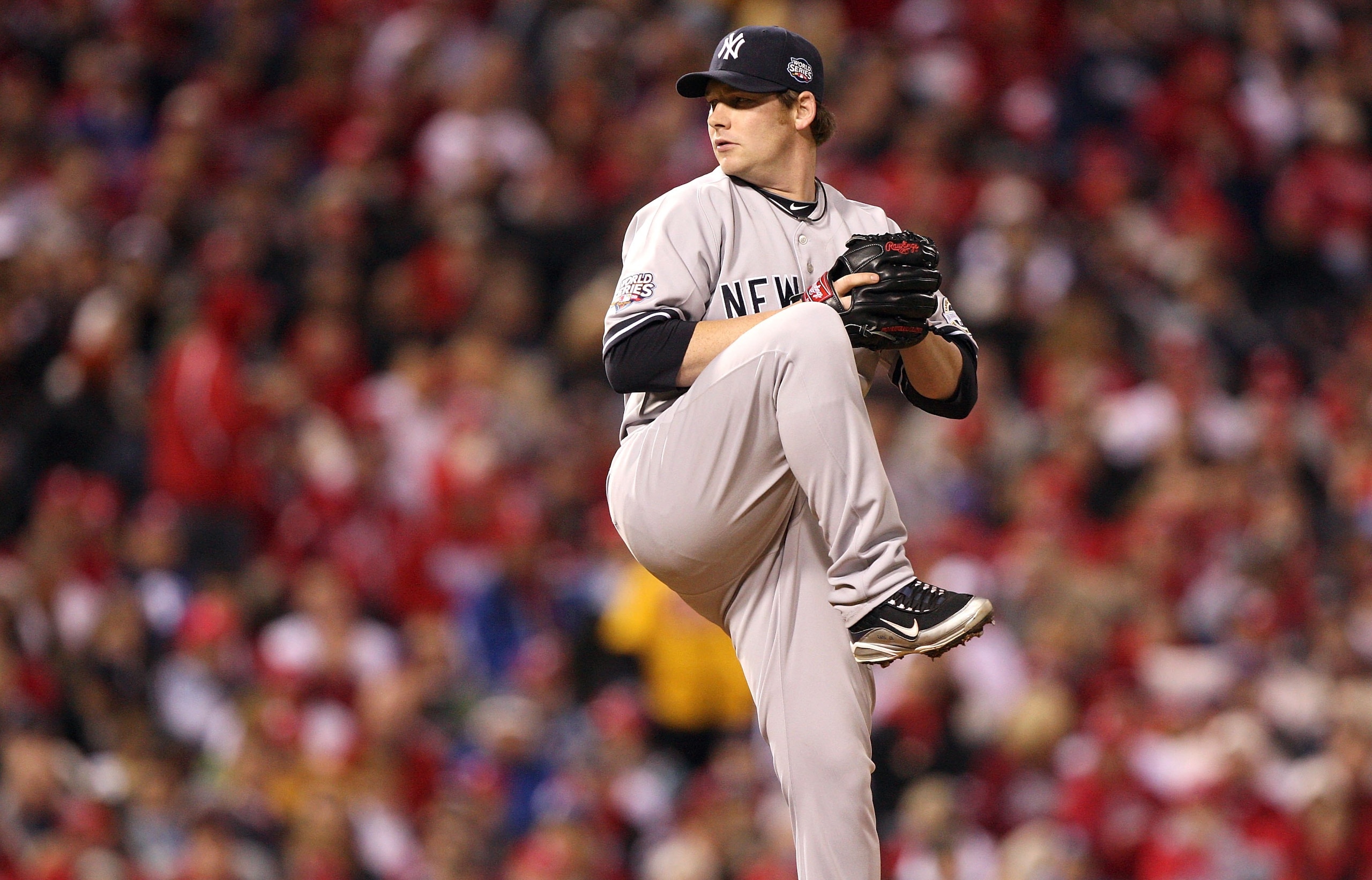 PHILADELPHIA - NOVEMBER 02: Phil Coke #48 of the New York Yankees throws a pitch against the Philadelphia Phillies in Game Five of the 2009 MLB World Series at Citizens Bank Park on November 2, 2009 in Philadelphia, Pennsylvania. The Phillies won 8-6. ( PHILADELPHIA - NOVEMBER 02: Phil Coke #48 of the New York Yankees throws a pitch against the Philadelphia Phillies in Game Five of the 2009 MLB World Series at Citizens Bank Park on November 2, 2009 in Philadelphia, Pennsylvania. The Phillies won 8-6. (