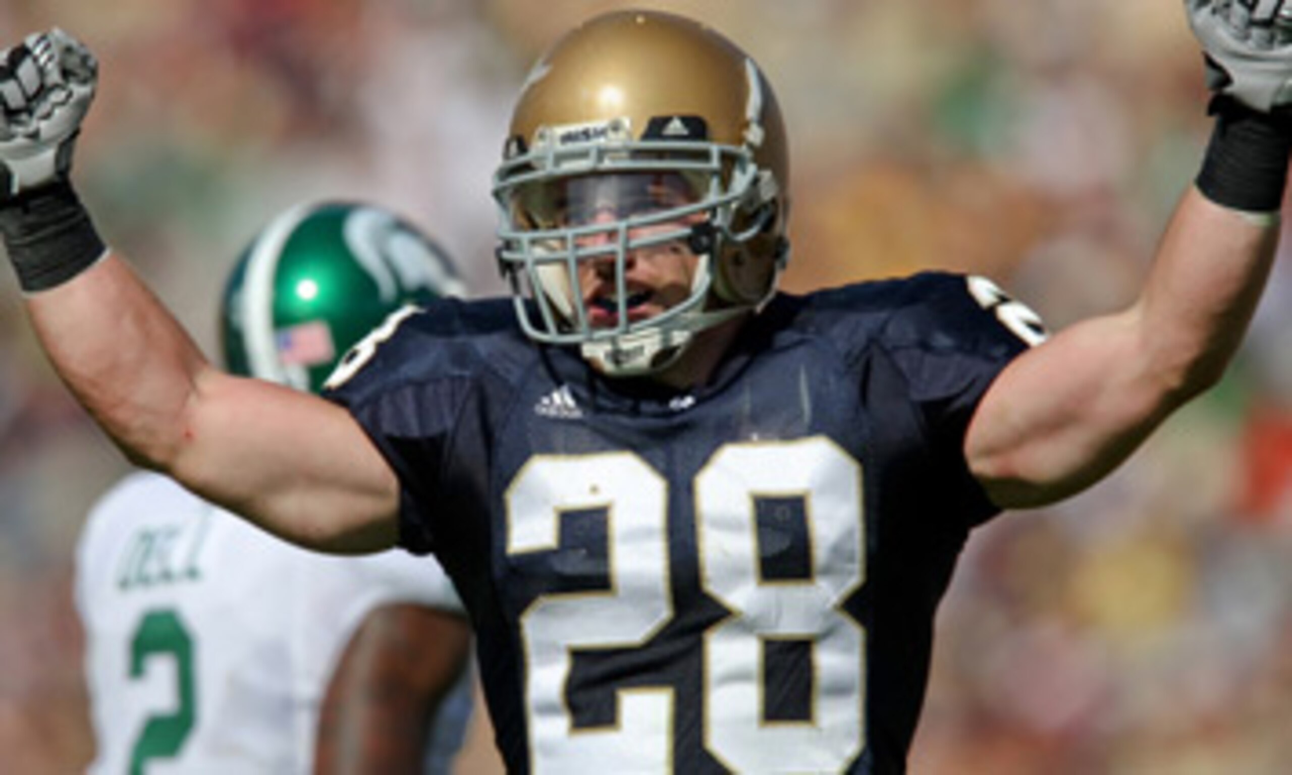 Kyle McCarthy was the leader of the Irish defense his senior year.
