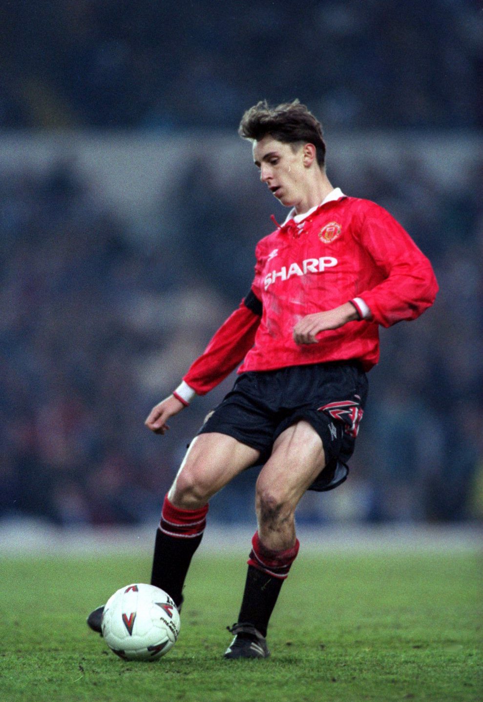 13 MAY 1993:  GARY NEVILLE IN ACTION FOR MANCHESTER UNITED YOUTH. Mandatory Credit: Shaun Botterill/ALLSPORT