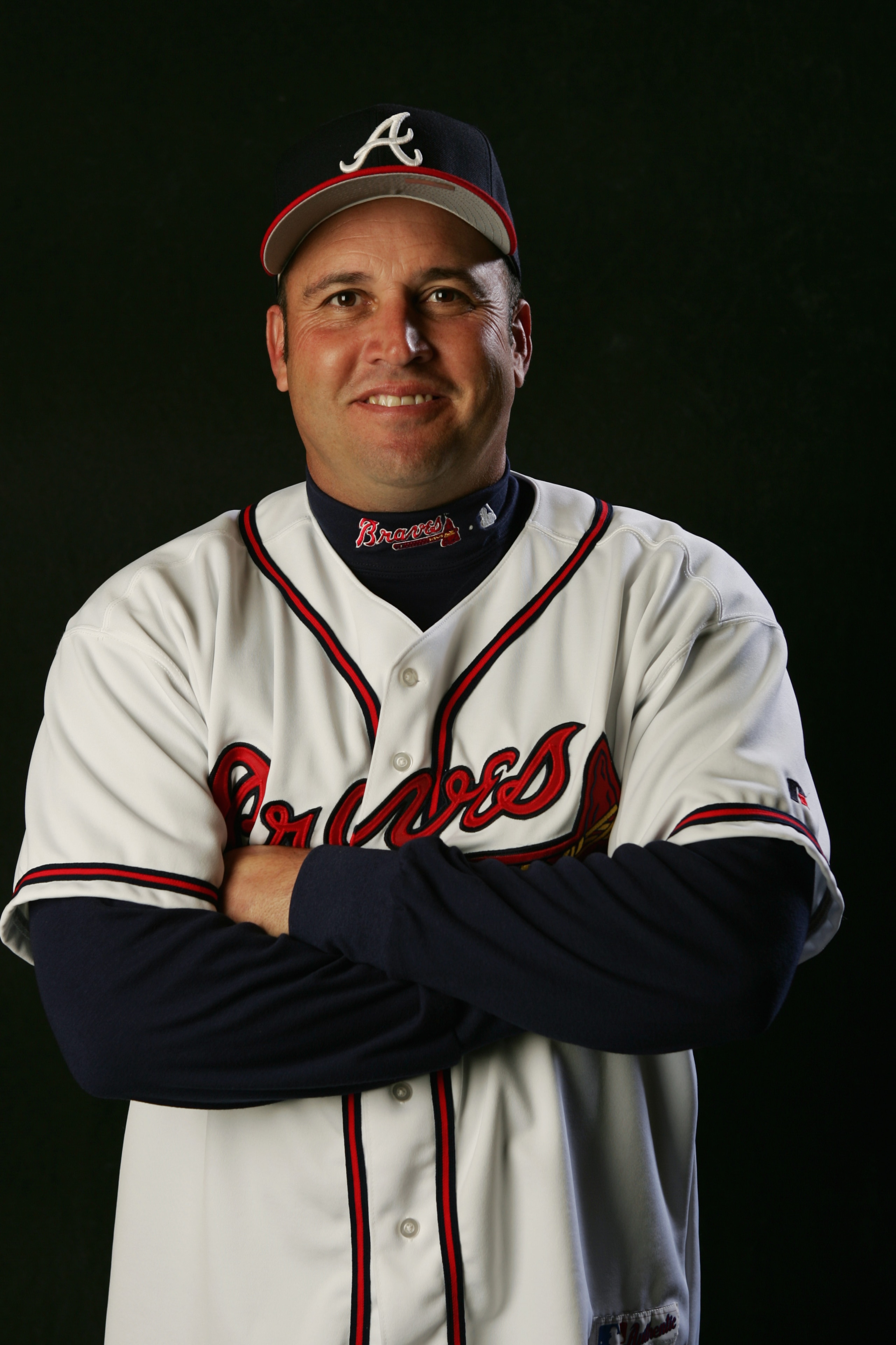 KISSIMMEE, FL - FEBRUARY 28:  Third Base Coach Fredi Gonzalez of the Atlanta Braves poses for a portrait during photo day at Cracker Jack Stadium on February 28, 2005 in Kissimmee, Florida. (Photo by Doug Pensinger/Getty Images)