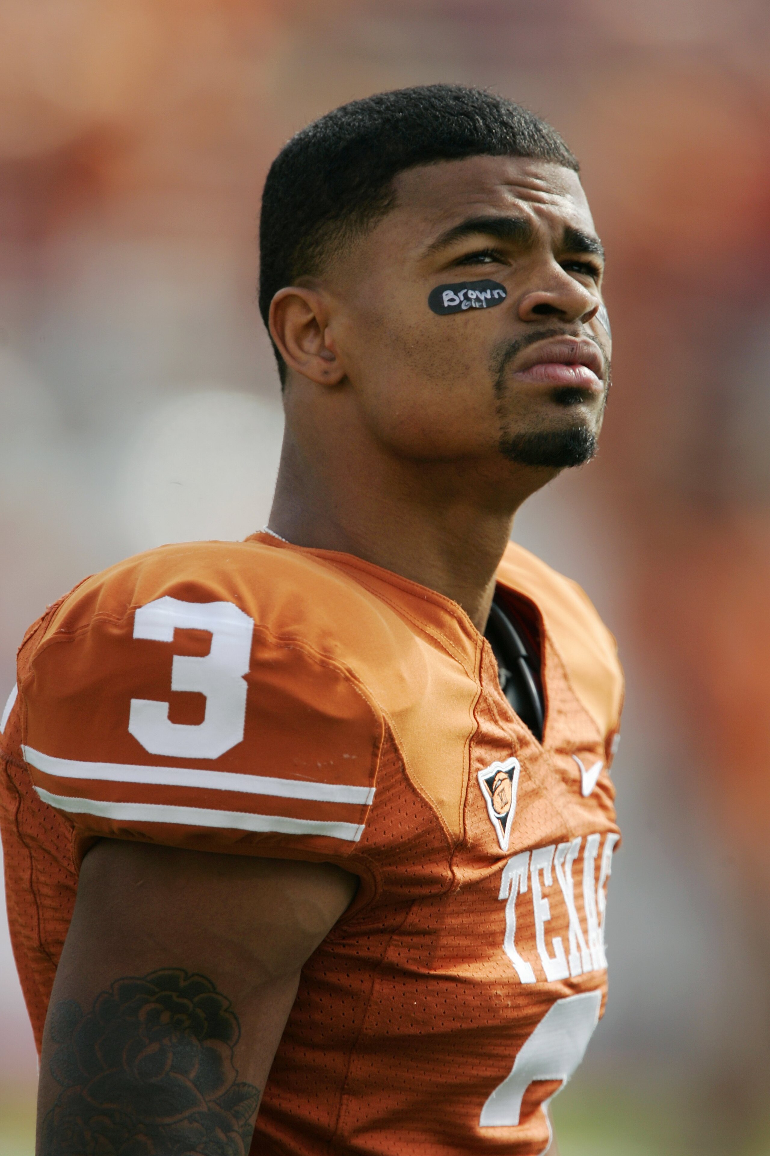 AUSTIN, TX - NOVEMBER 07:  Cornerback Curtis Brown #3 of the Texas Longhorns prepares for a game against the UCF Knights on November 7, 2009 at Darrell K Royal - Texas Memorial Stadium in Austin, Texas.  Texas won 35-3.  (Photo by Brian Bahr/Getty Images)