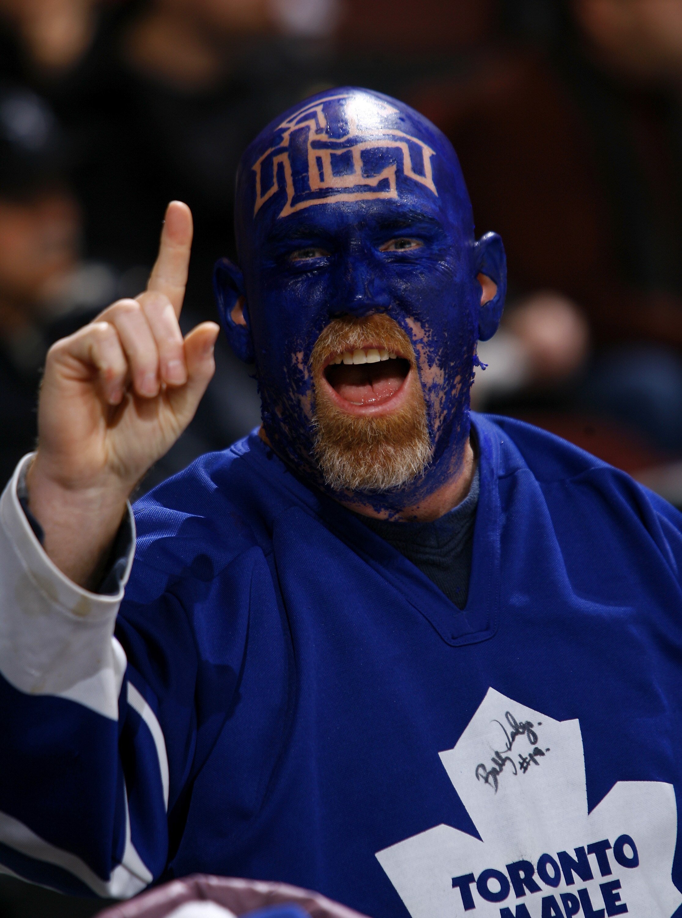 OTTAWA, ON - NOVEMBER 27:  Toronto Maple Leafs fan Lee Leroux attends the game between the Toronto Maple Leafs and the Ottawa Senators at Scotiabank Place on November 27, 2010 in Ottawa, Ontario, Canada.  (Photo by Phillip MacCallum/Getty Images)