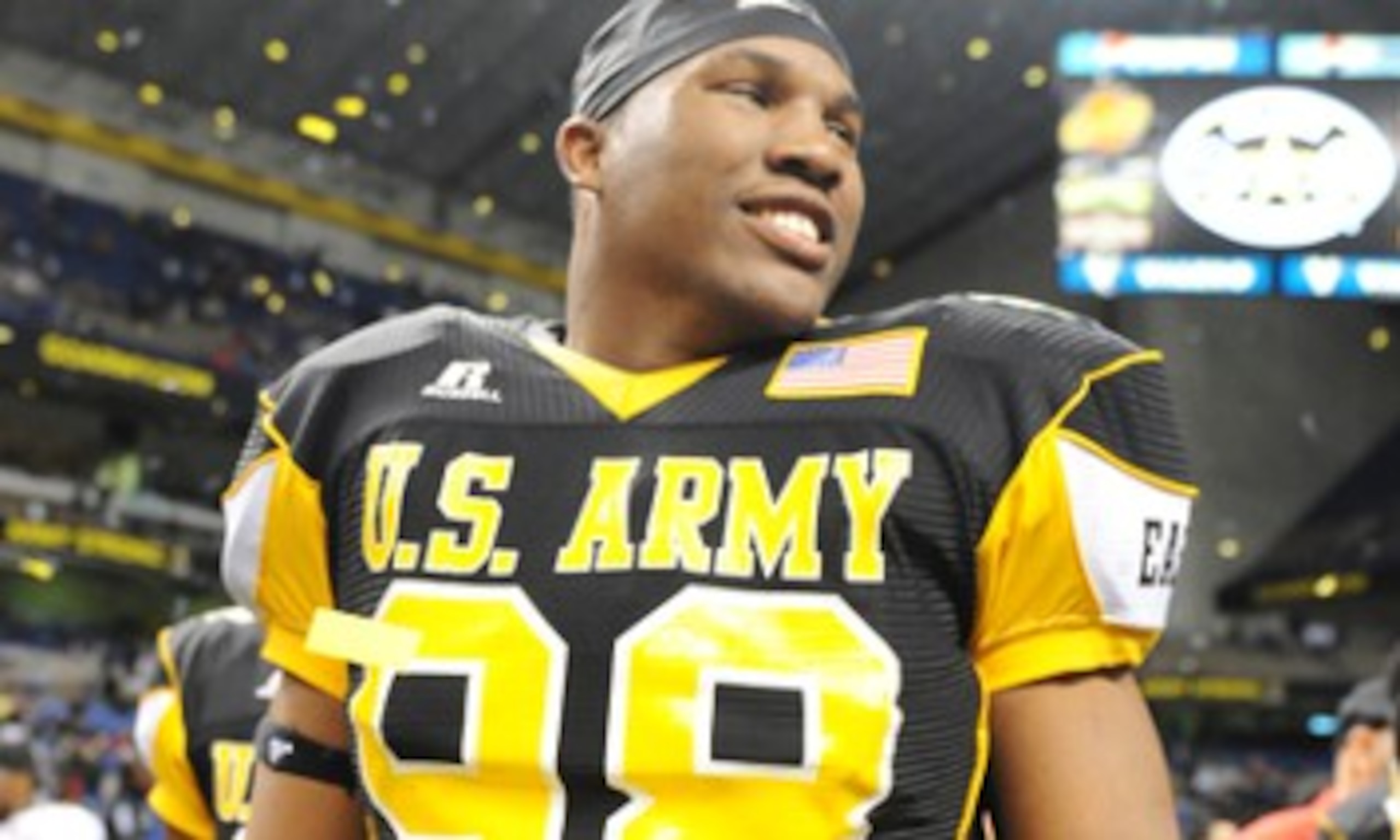 Mega-recruit Stephon Tuitt has Irish eyes smiling when they look at the future.