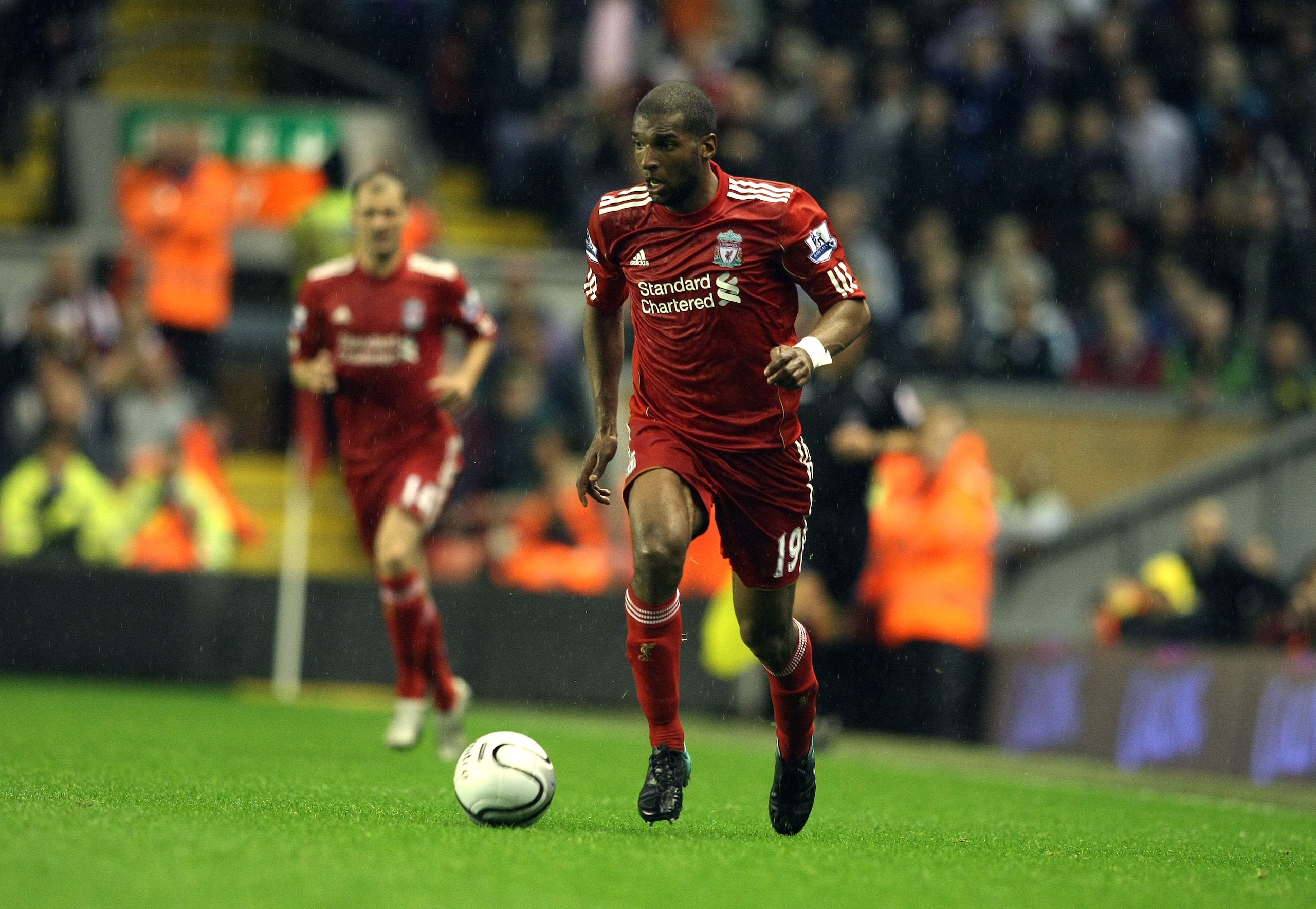 LIVERPOOL, ENGLAND - SEPTEMBER 22:  Ryan Babel of Liverpool in action during the Carling Cup Third Round match between Liverpool and Northampton Town at Anfield on September 22, 2010 in Liverpool, England. (Photo by Pete Norton/Getty Images)