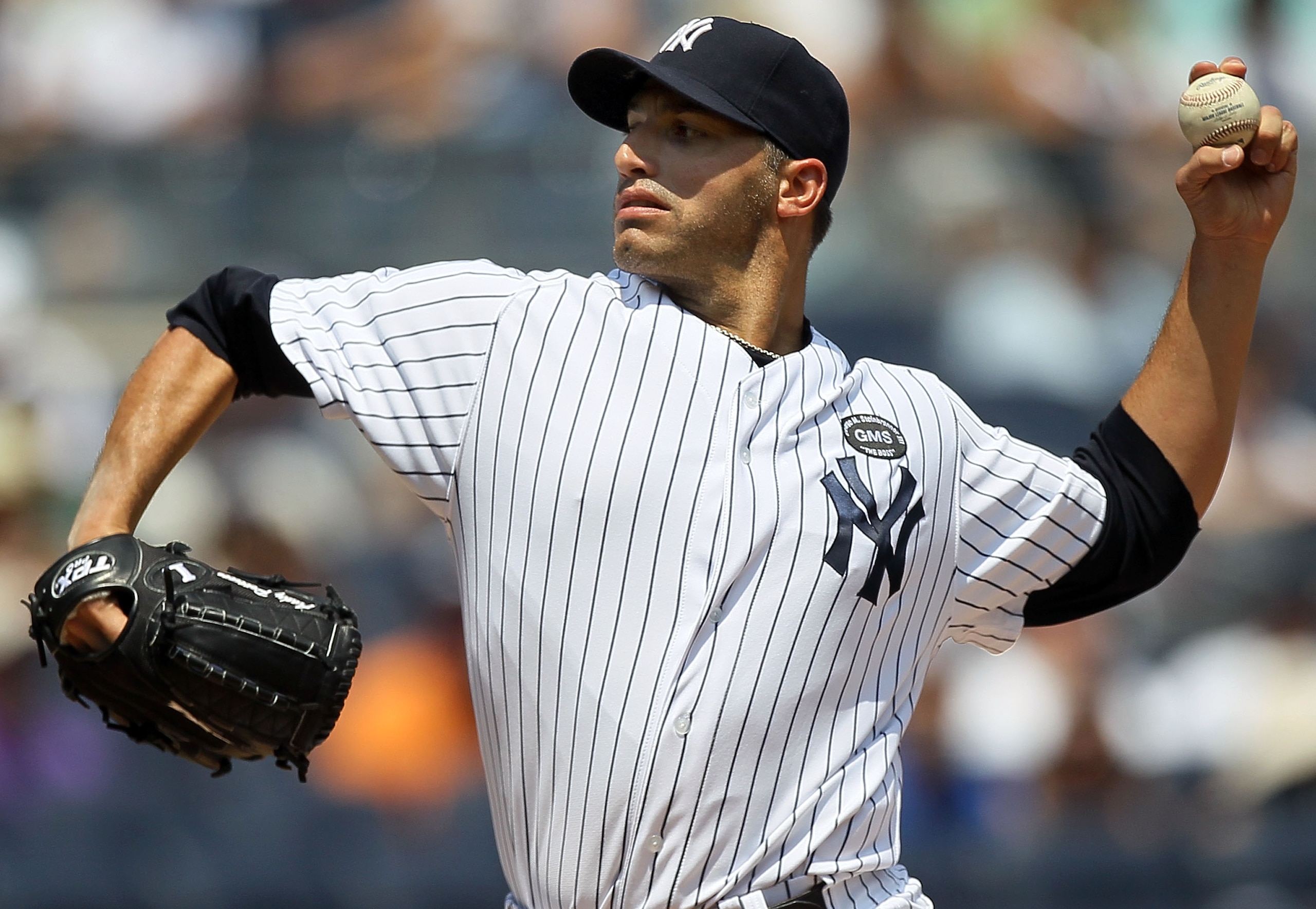 NEW YORK - JULY 18: Andy Pettitte #46 of the New York Yankees delivers a pitch against the Tampa Bay Rays on July 18, 2010 at Yankee Stadium in the Bronx borough of New York City. (Photo by Jim McIsaac/Getty Images) NEW YORK - JULY 18: Andy Pettitte #46 of the New York Yankees delivers a pitch against the Tampa Bay Rays on July 18, 2010 at Yankee Stadium in the Bronx borough of New York City. (Photo by Jim McIsaac/Getty Images)