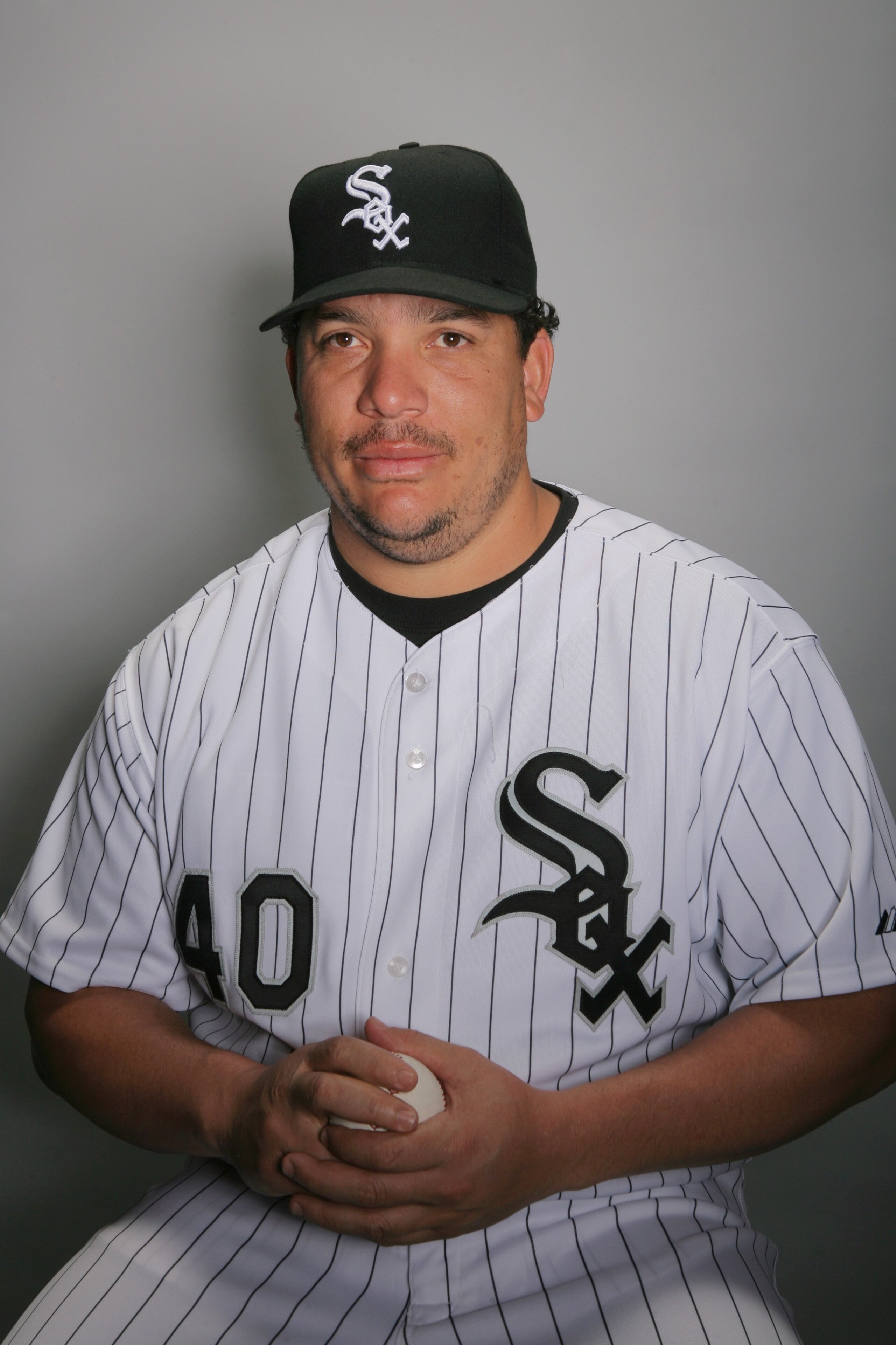 GLENDALE, AZ - FEBRUARY 20:  Bartolo Colon of the Chicago White Sox poses during photo day at the White Sox spring training complex on February 20, 2009 in Glendale, Arizona.  (Photo by Matthew Stockman/Getty Images)