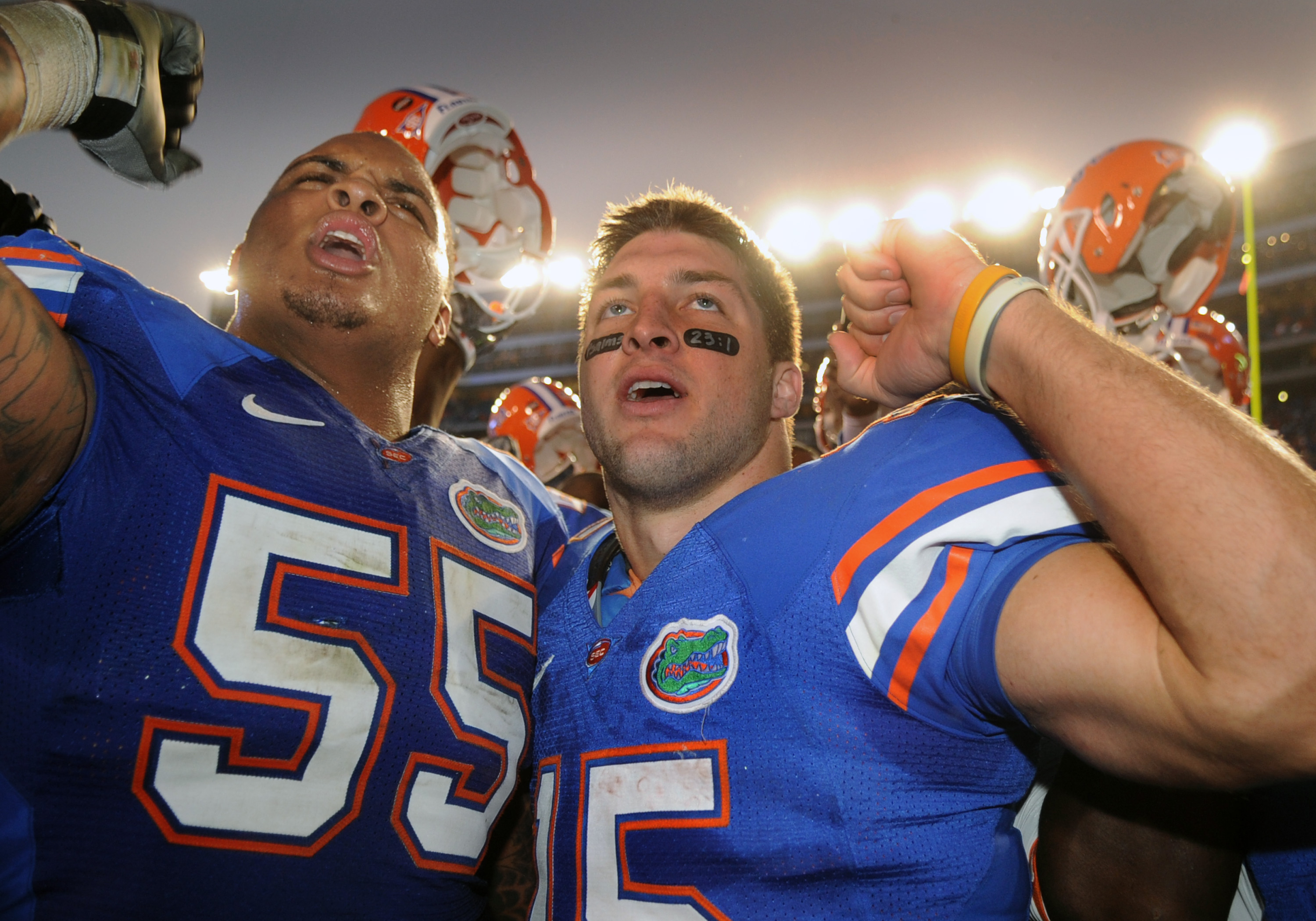 Florida Gators #15 Tim Tebow College Football Jersey Blue - Malcom