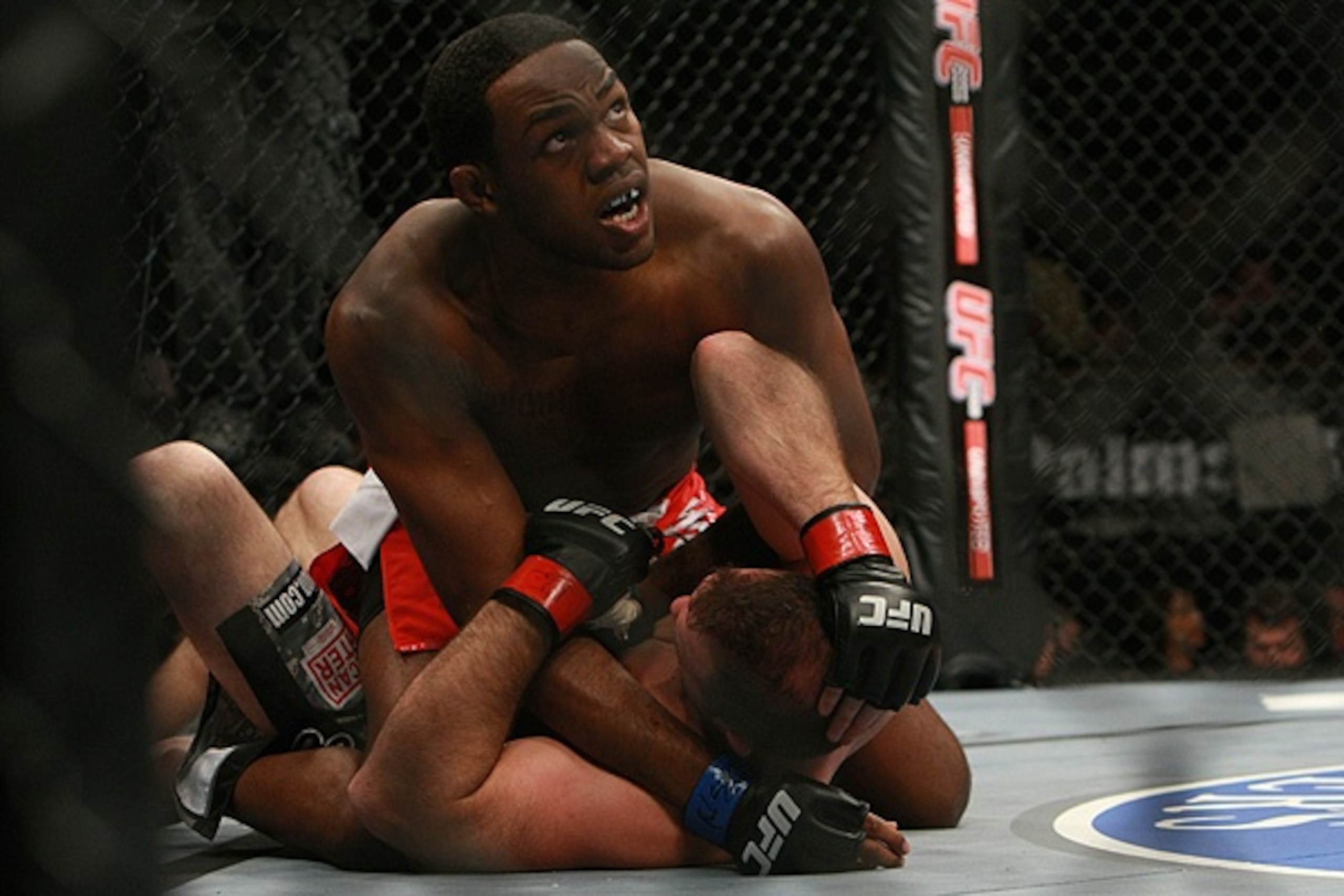 Jon Jones is used to being on top. How would he fare on the bottom against Bader? Jon Jones is used to being on top. How would he fare on the bottom against Bader?