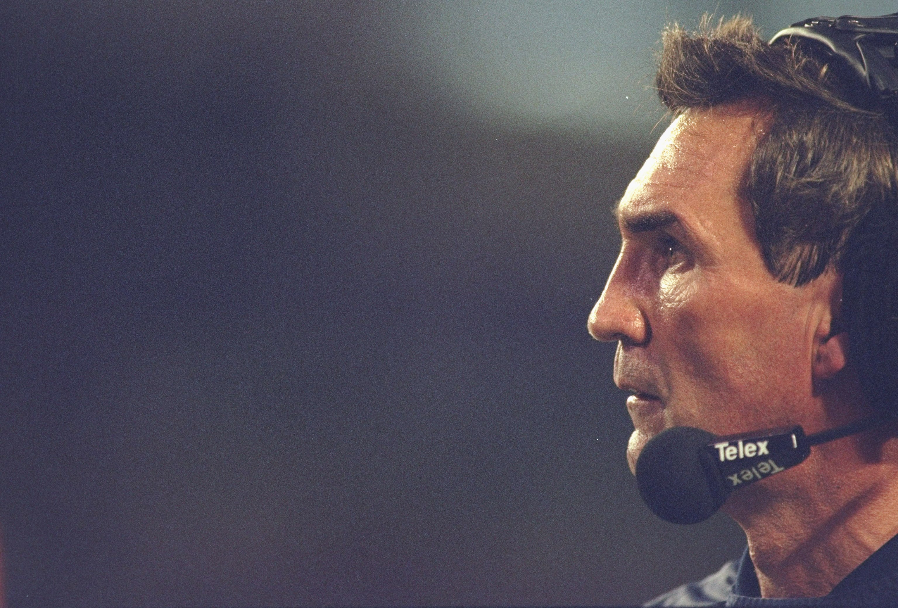 31 Jan 1999: Head coach Mike Shanahan of the Denver Broncos watches from the sidelines during the Superbowl XXXIII against the Atlanta Falcons at the Pro Player Stadium in Miami, Florida. The Broncos defeated the Falcons 34-19. Mandatory Credit: Al Bello