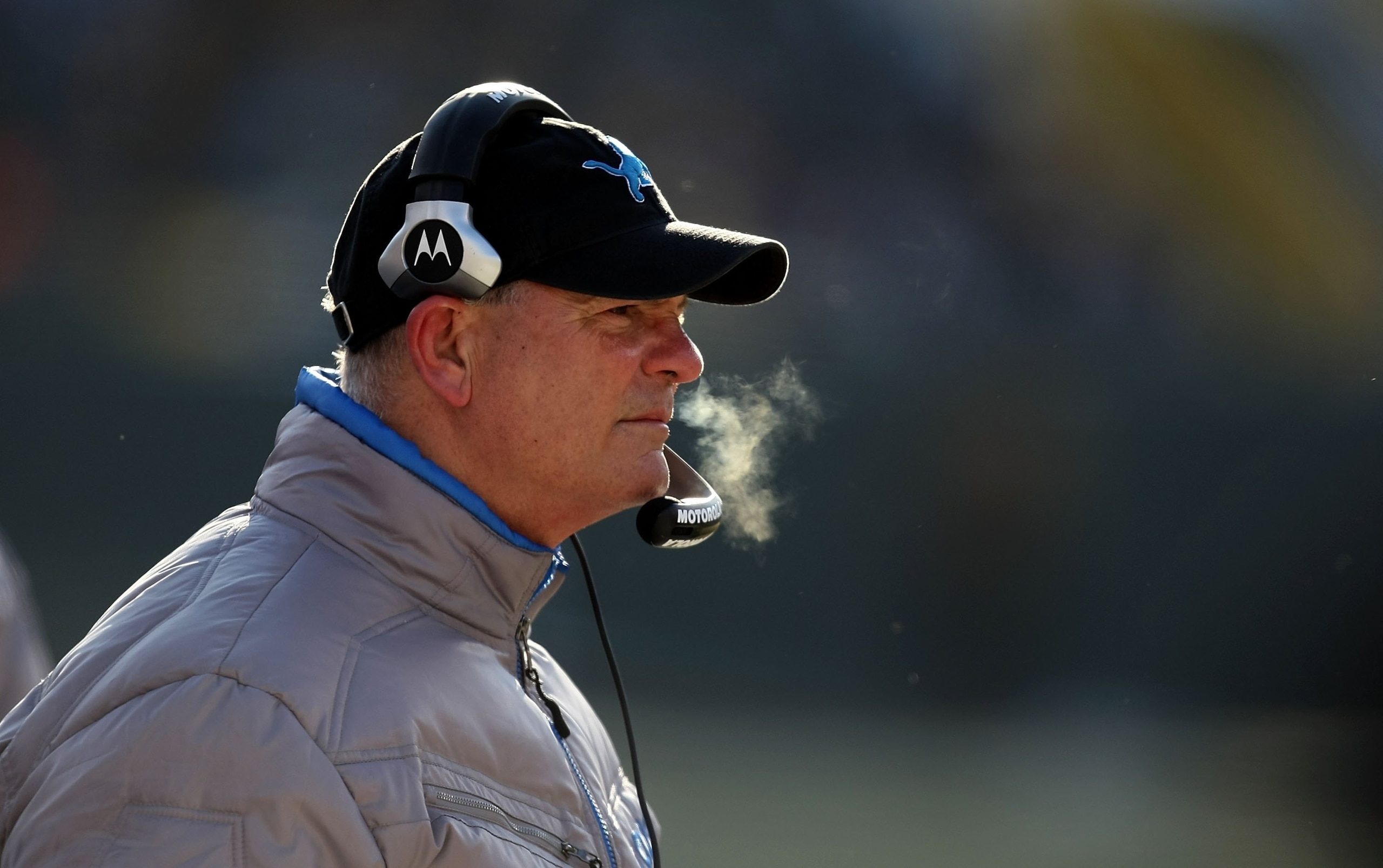 GREEN BAY, WI - DECEMBER 28: Head coach Rod Marinelli of the Detroit Lions watches as his team takes on the Green Bay Packers on December 28, 2008 at Lambeau Field in Green Bay, Wisconsin. The Packers defeated the Lions 31-21. (Photo by Jonathan Daniel/Ge