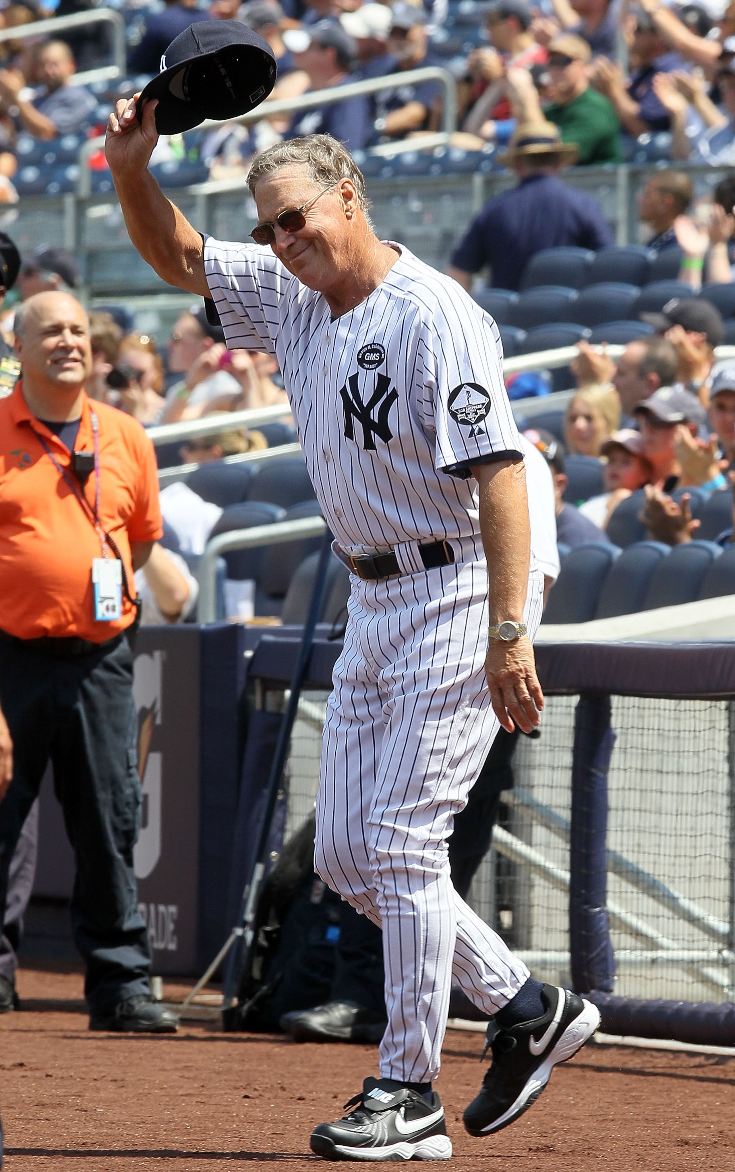 NEW YORK - JULY 17:  Mel Stottlemyre is introduced during the New York Yankees 64th Old-Timer's Day before the MLB game against the Tampa Bay Rays on July 17, 2010 at Yankee Stadium in the Bronx borough of New York City.  (Photo by Jim McIsaac/Getty Image