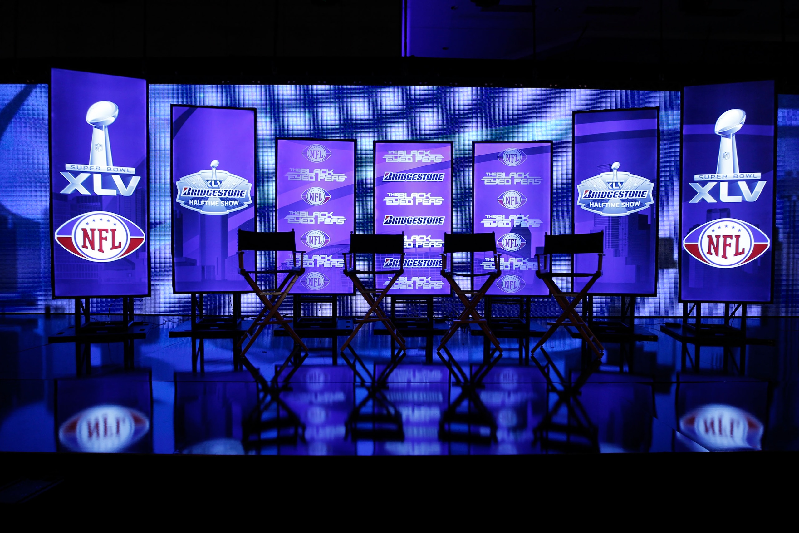 DALLAS, TX - FEBRUARY 03:  A general view at the Bridgestone Super Bowl XLV Halftime Show press conference on February 3, 2011 in Dallas, Texas.  (Photo by Christopher Polk/Getty Images)