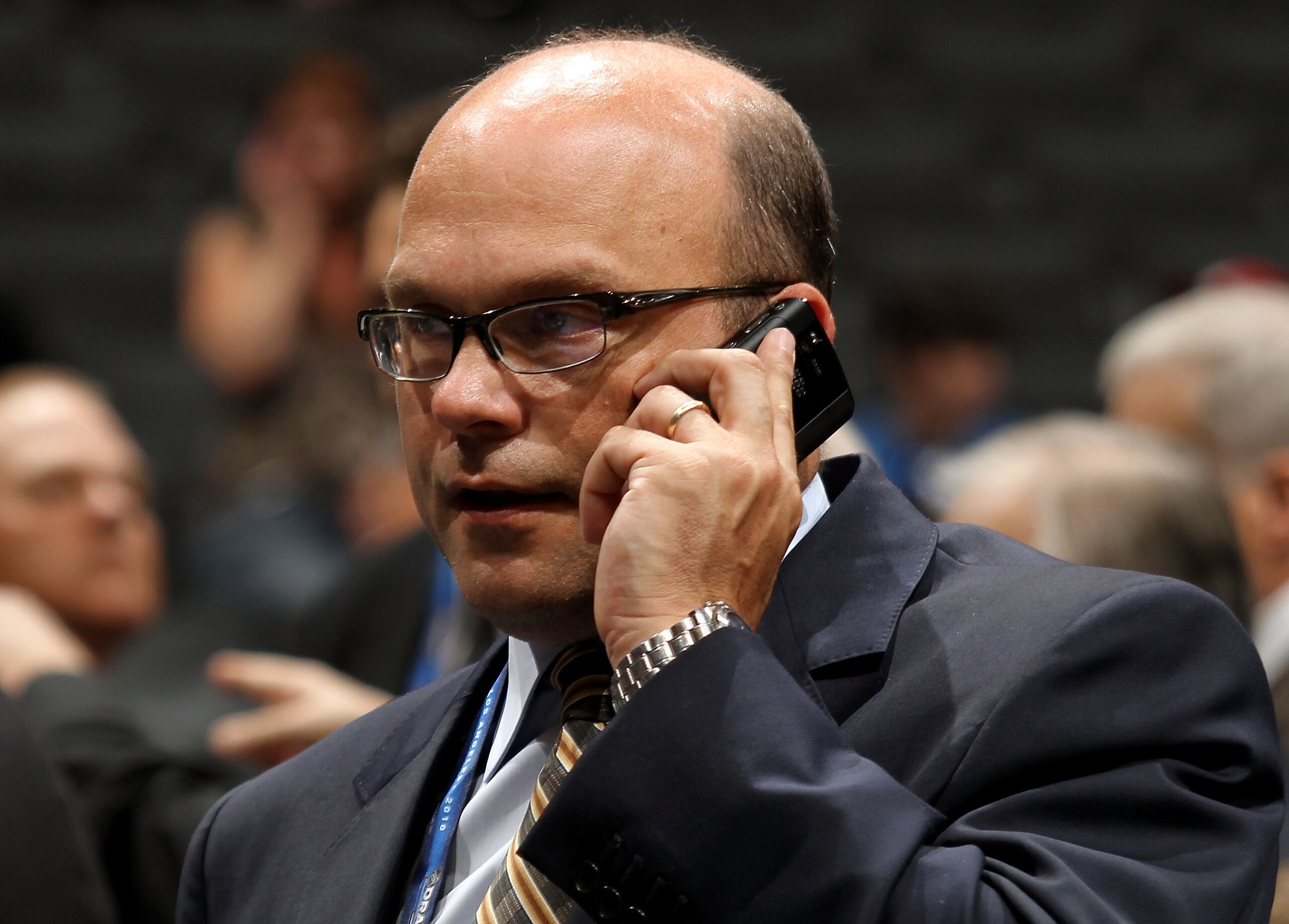 LOS ANGELES, CA - JUNE 25: General Manager of the Boston Bruins Peter Chiarelli attends the 2010 NHL Entry Draft at Staples Center on June 25, 2010 in Los Angeles, California. (Photo by Bruce Bennett/Getty Images) LOS ANGELES, CA - JUNE 25: General Manager of the Boston Bruins Peter Chiarelli attends the 2010 NHL Entry Draft at Staples Center on June 25, 2010 in Los Angeles, California. (Photo by Bruce Bennett/Getty Images)
