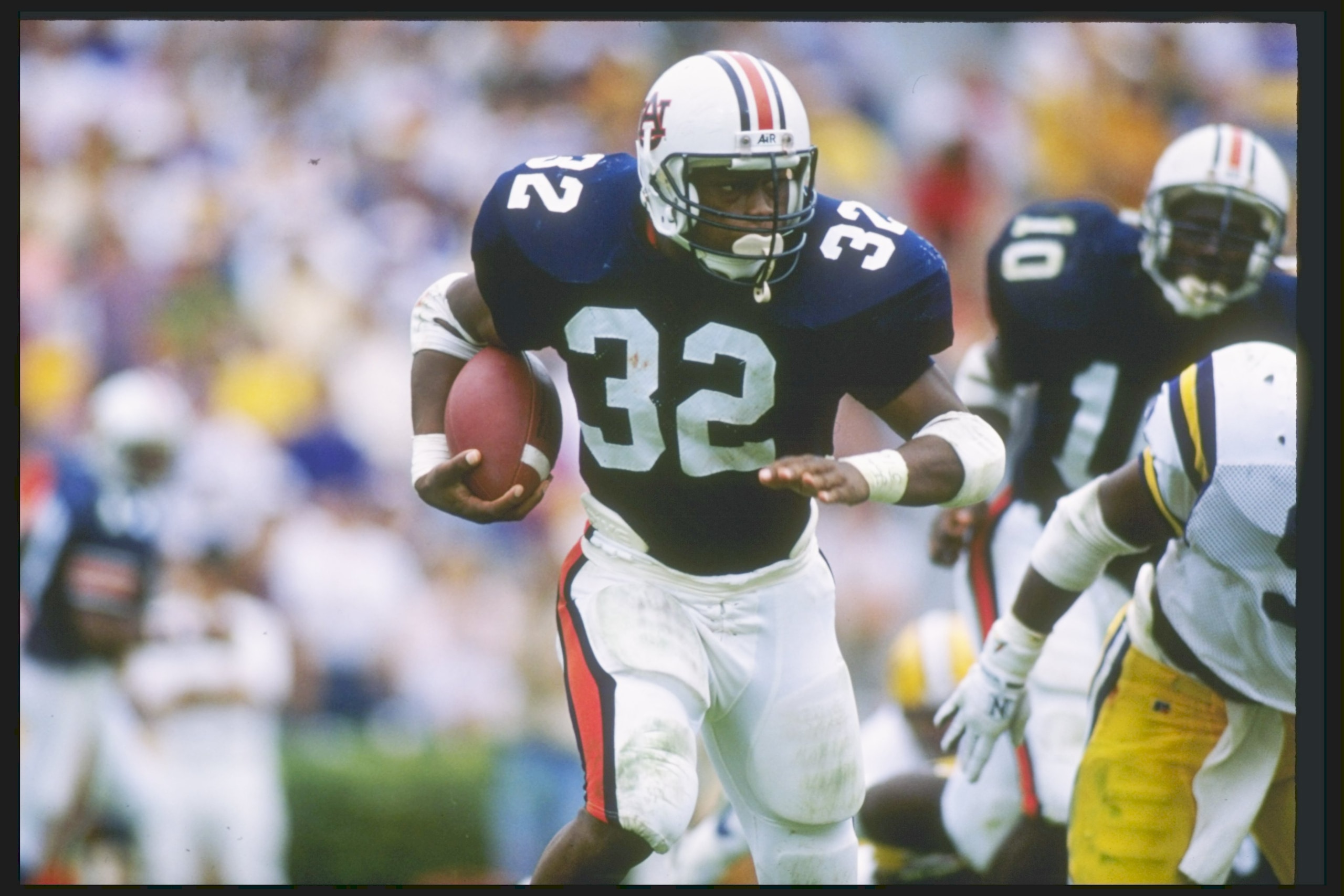 14 Oct 1989: Running back Stacy Danley of the Auburn Tigers runs down the field during a game against the Lousiana State Tigers at Jordan-Hare Stadium in Auburn, Alabama. Auburn won the game 10-6. Mandatory Credit: Rick Stewart /Allsport 14 Oct 1989: Running back Stacy Danley of the Auburn Tigers runs down the field during a game against the Lousiana State Tigers at Jordan-Hare Stadium in Auburn, Alabama. Auburn won the game 10-6. Mandatory Credit: Rick Stewart /Allsport