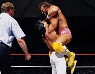 Randy "Macho Man" Savage versus Ricky "the Dragon" Steamboat: the greatest match in the history of WrestleMania.