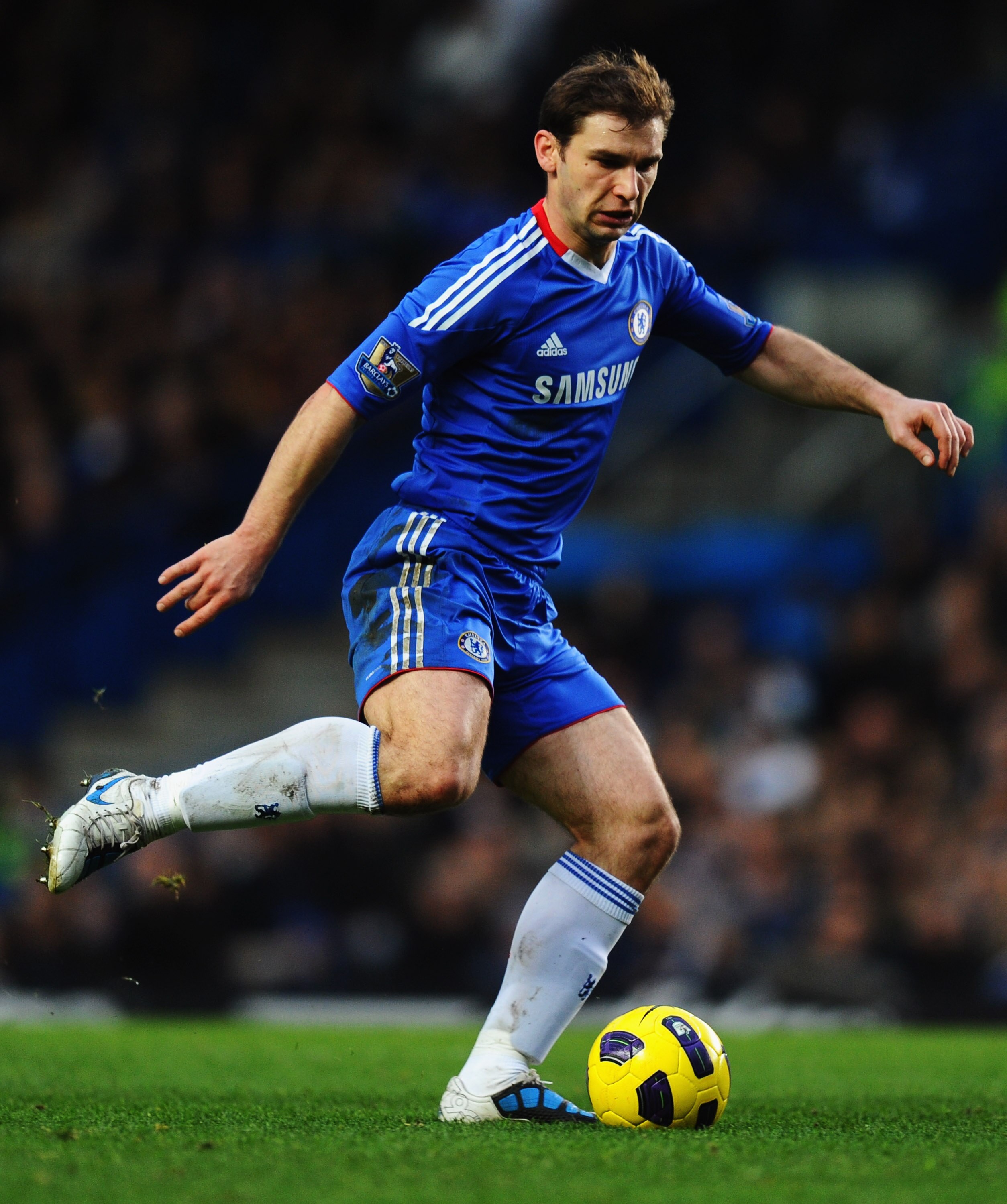 LONDON, ENGLAND - JANUARY 15:  Branislav Ivanovic of Chelsea in action during the Barclays Premier League match between Chelsea and Blackburn Rovers at Stamford Bridge on January 15, 2011 in London, England.  (Photo by Mike Hewitt/Getty Images)
