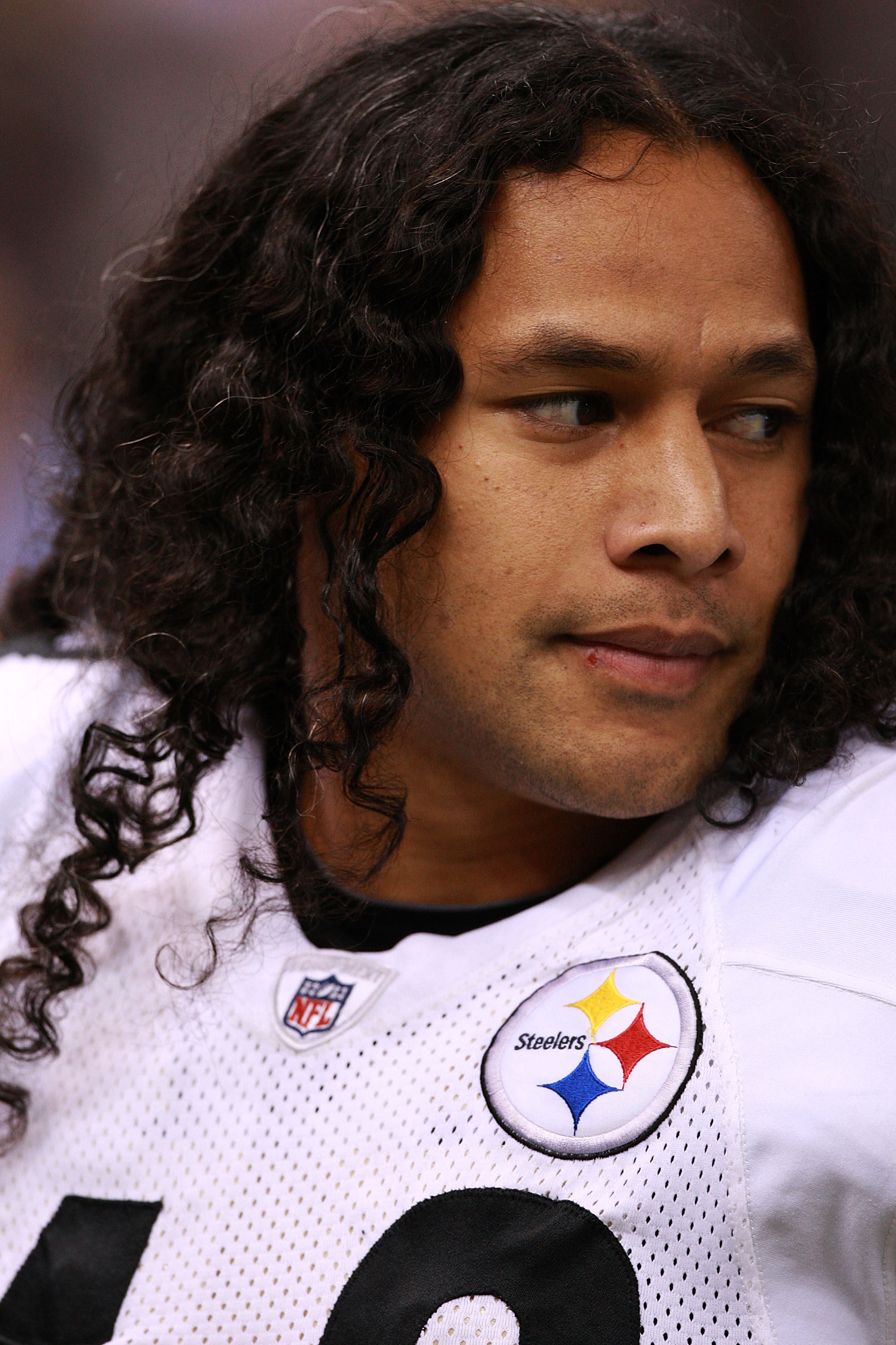 NEW ORLEANS - OCTOBER 31: Troy Polamalu #43 of the Pittsburgh Steelers waits on the sideline before the game against the New Orleans Saints at Louisiana Superdome on October 31, 2010 in New Orleans, Louisiana. The Saints won 20-10 over the Steelers. (P NEW ORLEANS - OCTOBER 31: Troy Polamalu #43 of the Pittsburgh Steelers waits on the sideline before the game against the New Orleans Saints at Louisiana Superdome on October 31, 2010 in New Orleans, Louisiana. The Saints won 20-10 over the Steelers. (P