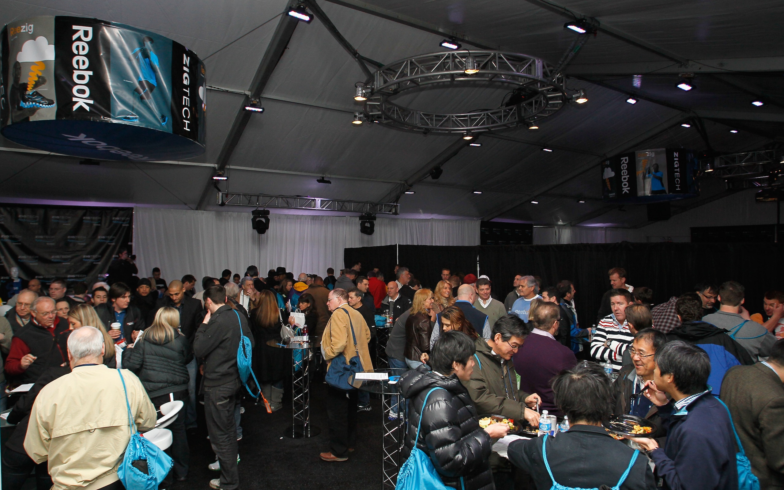 DALLAS, TX - FEBRUARY 04:  Media and guest attend the 'ZigTech Cowboy Up Challenge' hosted by Reebok as MMA champion Randy Couture rides a mechanical bull on February 4, 2011 in Dallas, Texas.  (Photo by Kevin C. Cox/Getty Images)