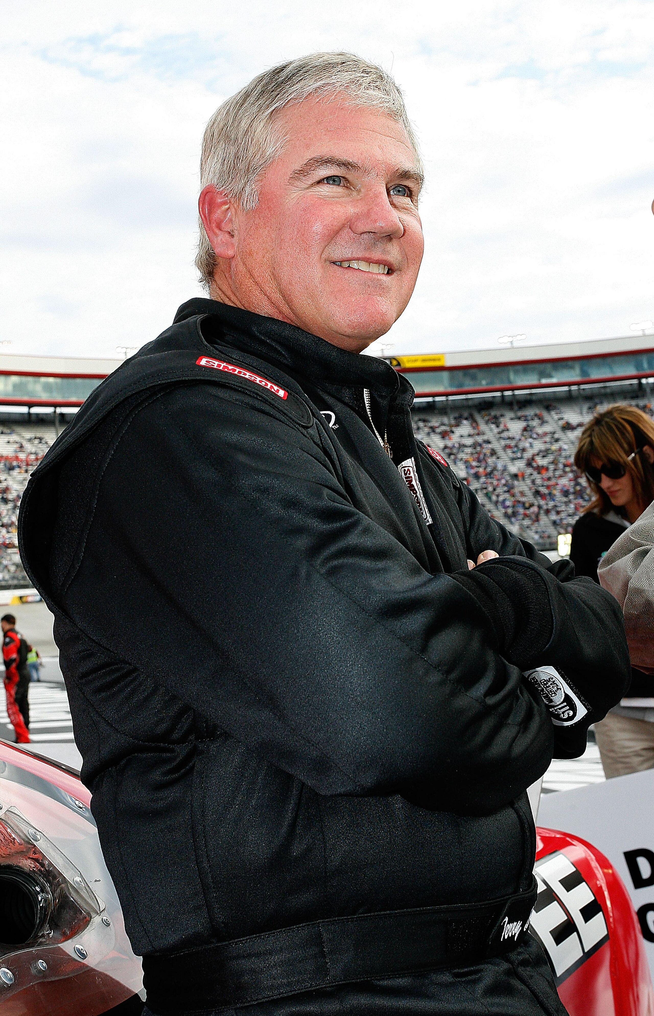 BRISTOL, TN - MARCH 21:  Nascar Legend Terry Labonte stands by his car before the NASCAR Legends UARA Race at Bristol Motor Speedway on March 21, 2009 in Bristol, Tennessee.  (Photo by John Harrelson/Getty Images)