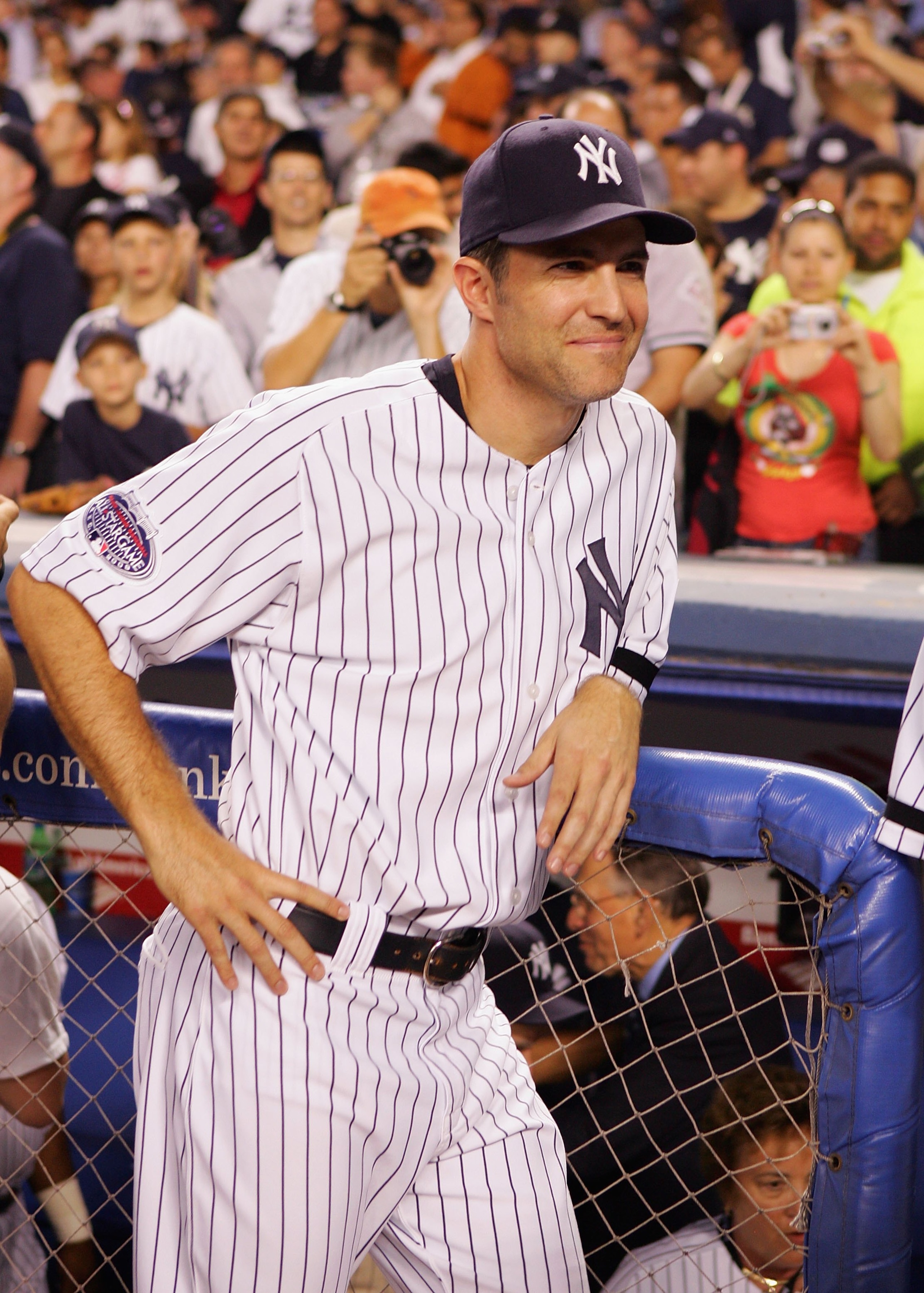 NEW YORK - SEPTEMBER 21: Mike Mussina #35 of the New York Yankees looks on during pregame ceremonies prior to the start of the last regular season game at Yankee Stadium between the Baltimore Orioles and the New York Yankees on September 21, 2008 in the B NEW YORK - SEPTEMBER 21: Mike Mussina #35 of the New York Yankees looks on during pregame ceremonies prior to the start of the last regular season game at Yankee Stadium between the Baltimore Orioles and the New York Yankees on September 21, 2008 in the B