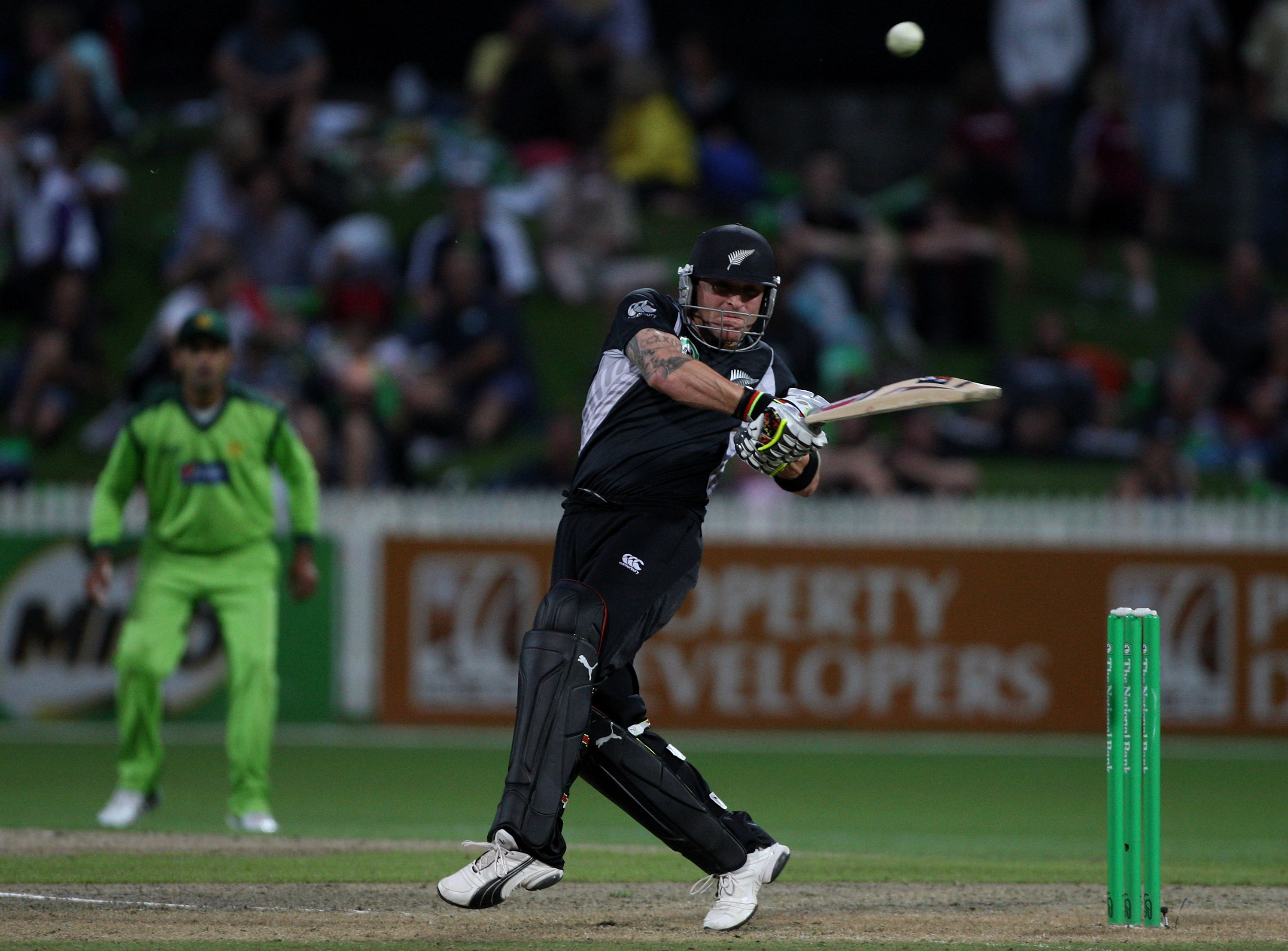 HAMILTON, NEW ZEALAND - FEBRUARY 03:  Brendon McCullum of the Black Caps bats during game five of the one day series between New Zealand and Pakistan at Seddon Park on February 3, 2011 in Hamilton, New Zealand.  (Photo by Sandra Mu/Getty Images)