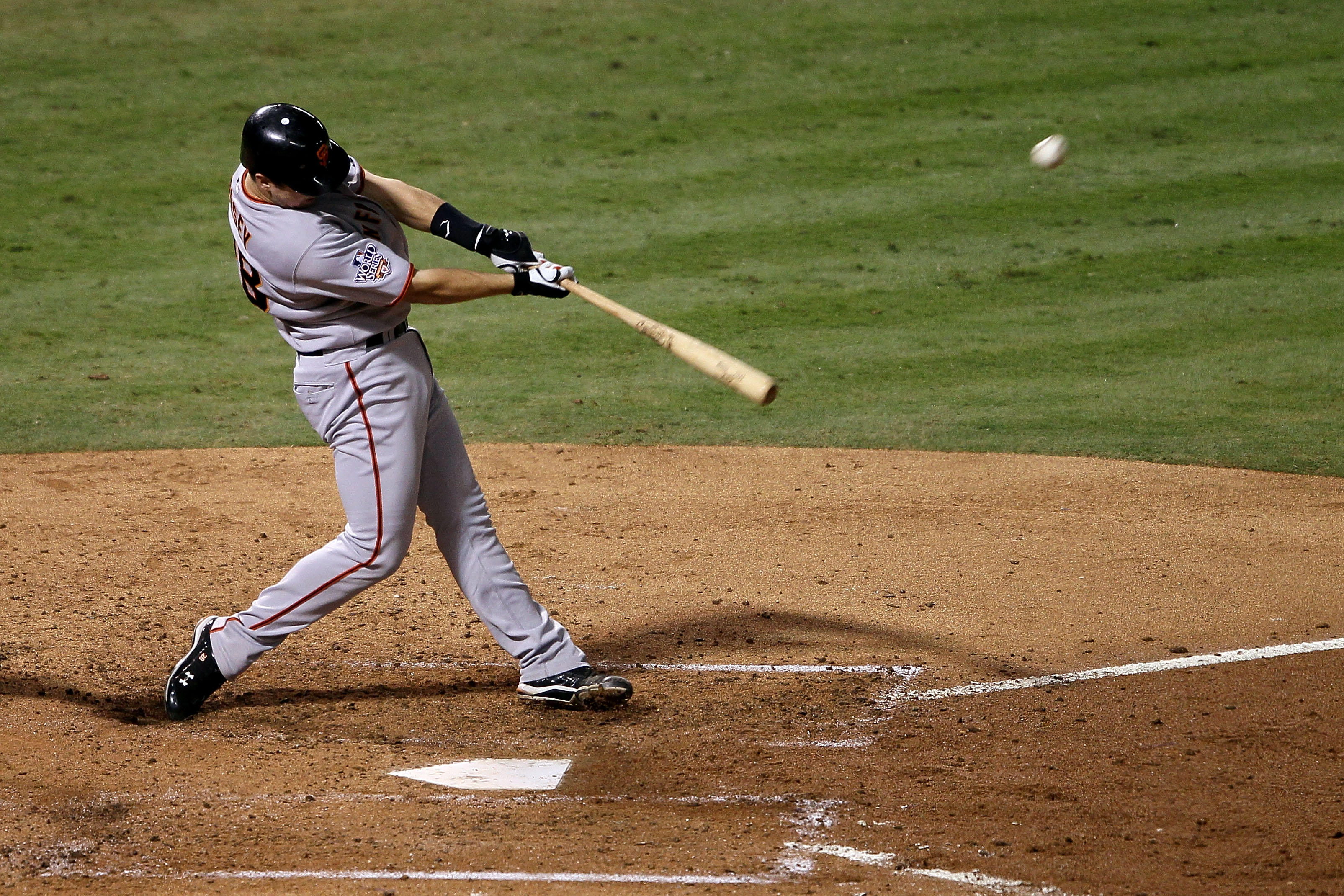 Pablo Sandoval swings at pitch over his head, somehow hits the ball