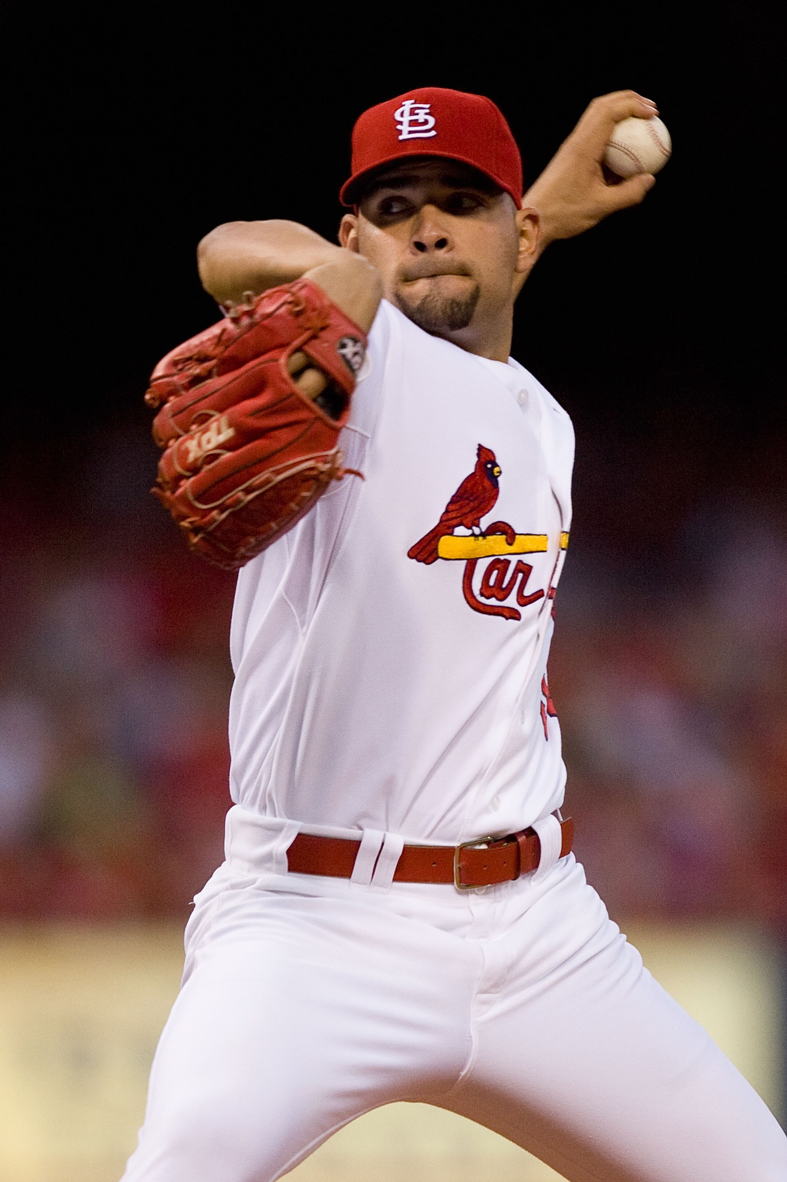 ST. LOUIS - SEPTEMBER 3: Starter Jamie Garcia #54 of the St. Louis Cardinals pitches against the Cincinnati Reds at Busch Stadium on September 3, 2010 in St. Louis, Missouri. (Photo by Dilip Vishwanat/Getty Images) ST. LOUIS - SEPTEMBER 3: Starter Jamie Garcia #54 of the St. Louis Cardinals pitches against the Cincinnati Reds at Busch Stadium on September 3, 2010 in St. Louis, Missouri. (Photo by Dilip Vishwanat/Getty Images)