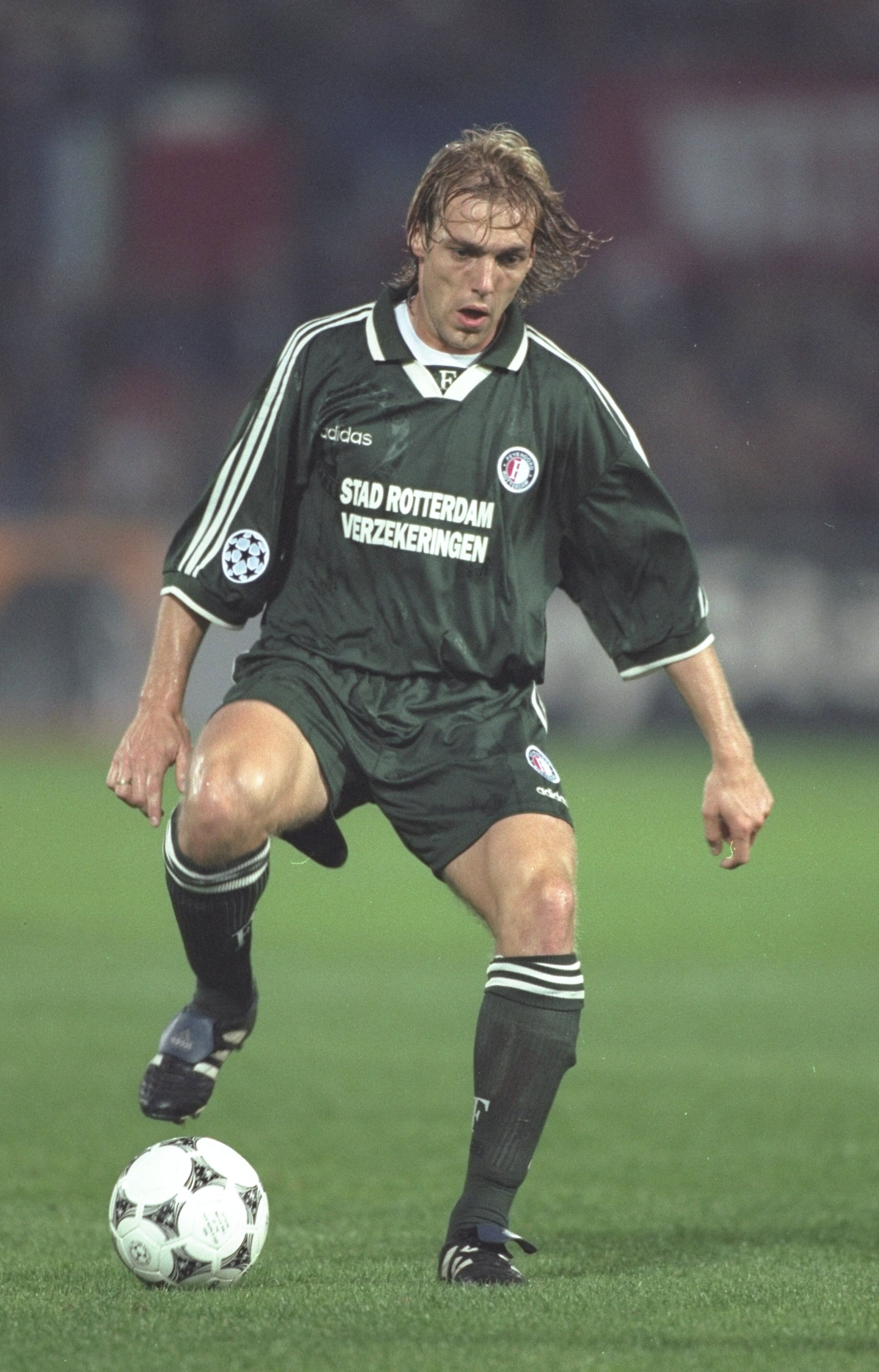 1 Oct 1997:  Paul Bosvelt of Feyenoord in action during the Champions League match against FC Kosice at the De Kuip stadium in Rotterdam, Holland. Feyenoord won the match 2-0. \ Mandatory Credit: Phil Cole /Allsport