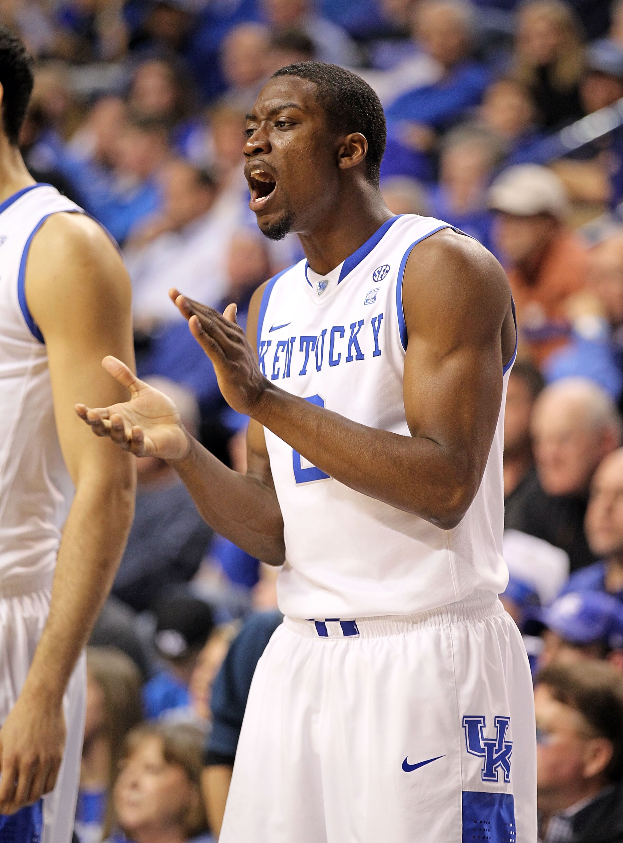 LEXINGTON, KY - DECEMBER 11: Stacey Poole #2 of the Kentucky Wildcats celebrates during the 81-62 victory over the Indiana Hoosiers on December 11, 2010 in Lexington, Kentucky. (Photo by Andy Lyons/Getty Images) LEXINGTON, KY - DECEMBER 11: Stacey Poole #2 of the Kentucky Wildcats celebrates during the 81-62 victory over the Indiana Hoosiers on December 11, 2010 in Lexington, Kentucky. (Photo by Andy Lyons/Getty Images)