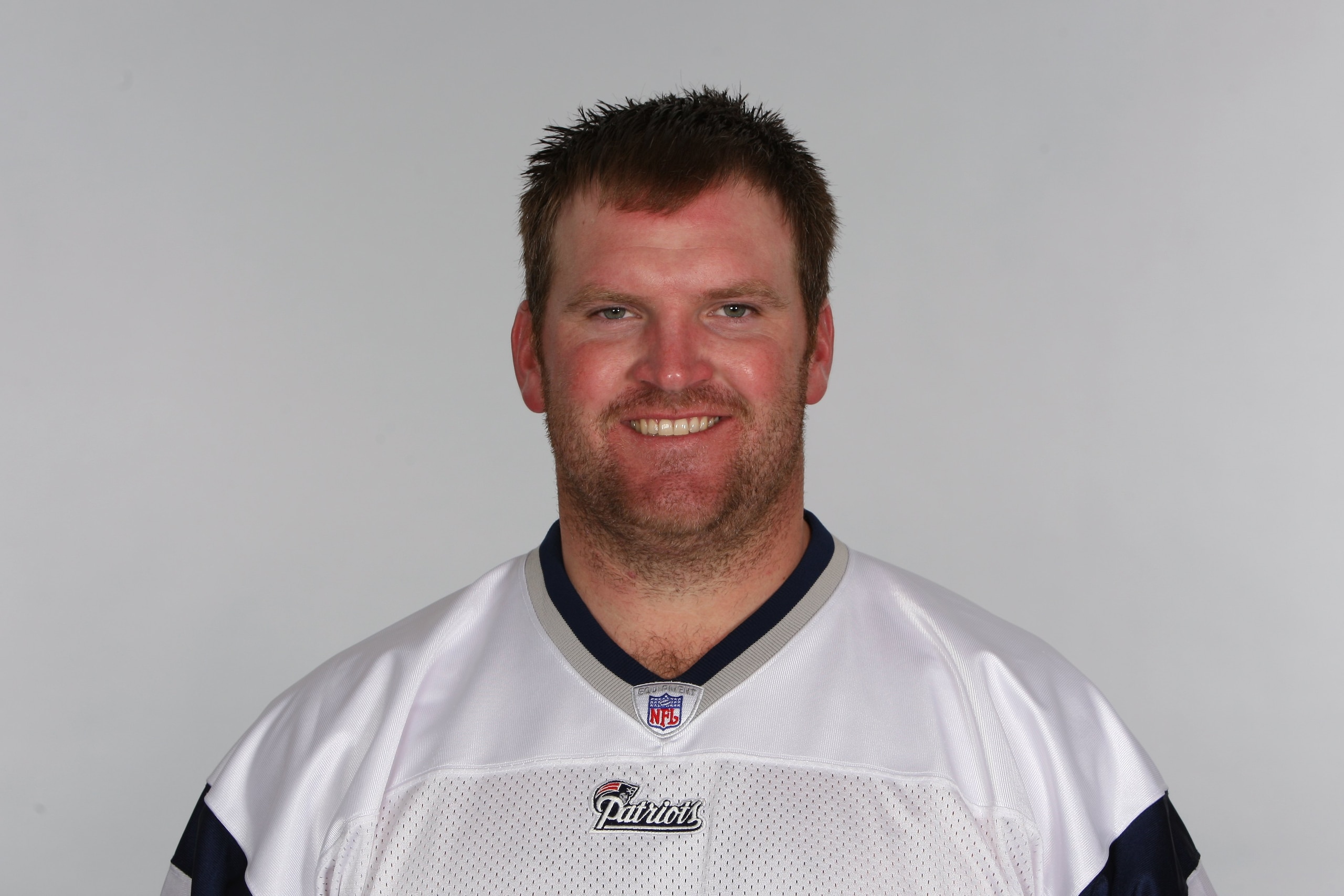 FOXBOROUGH, MA - 2009:  Logan Mankins of the New England Patriots poses for his 2009 NFL headshot at photo day in Foxborough, Massachusetts.  (Photo by NFL Photos)