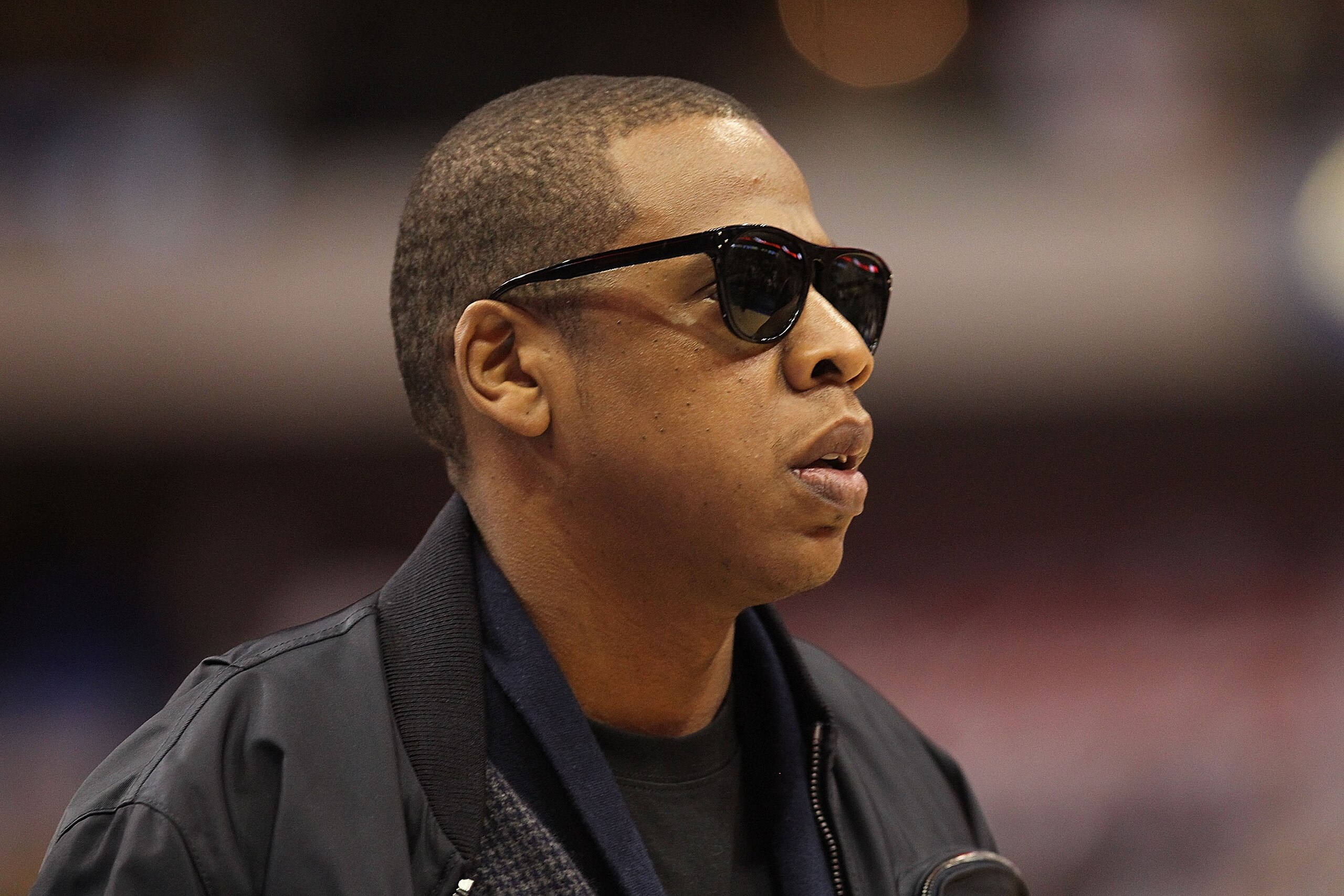 DALLAS - FEBRUARY 24:  Rapper Jay-Z watches a game between the Los Angeles Lakers and Dallas Mavericks on February 24, 2010 at American Airlines Center in Dallas, Texas.  NOTE TO USER: User expressly acknowledges and agrees that, by downloading and/or usi