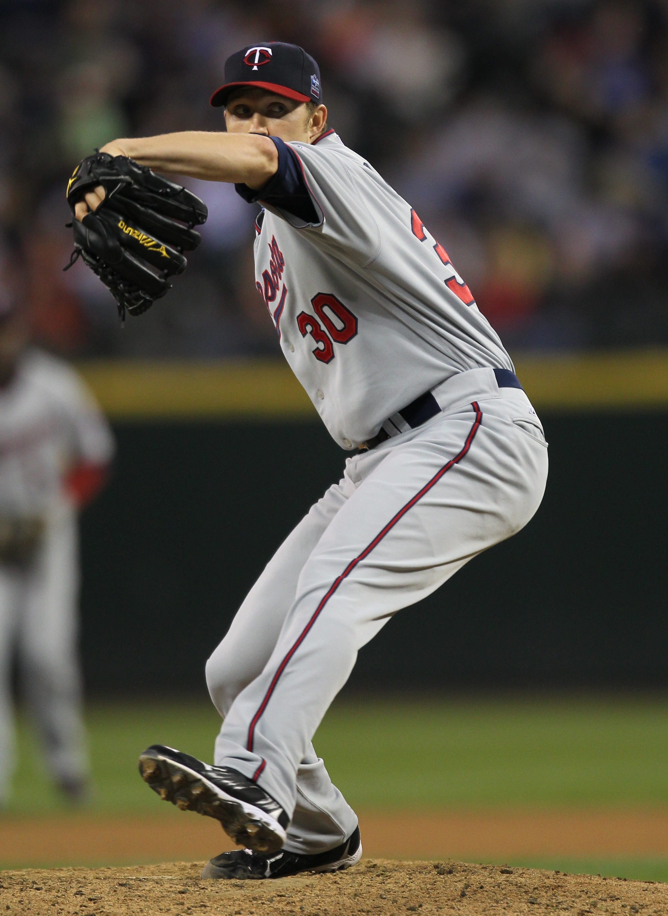 SEATTLE - AUGUST 27:  Starting pitcher Scott Baker #30 of the Minnesota Twins pitches against the Seattle Mariners at Safeco Field on August 27, 2010 in Seattle, Washington. The Twins won 6-3. (Photo by Otto Greule Jr/Getty Images)