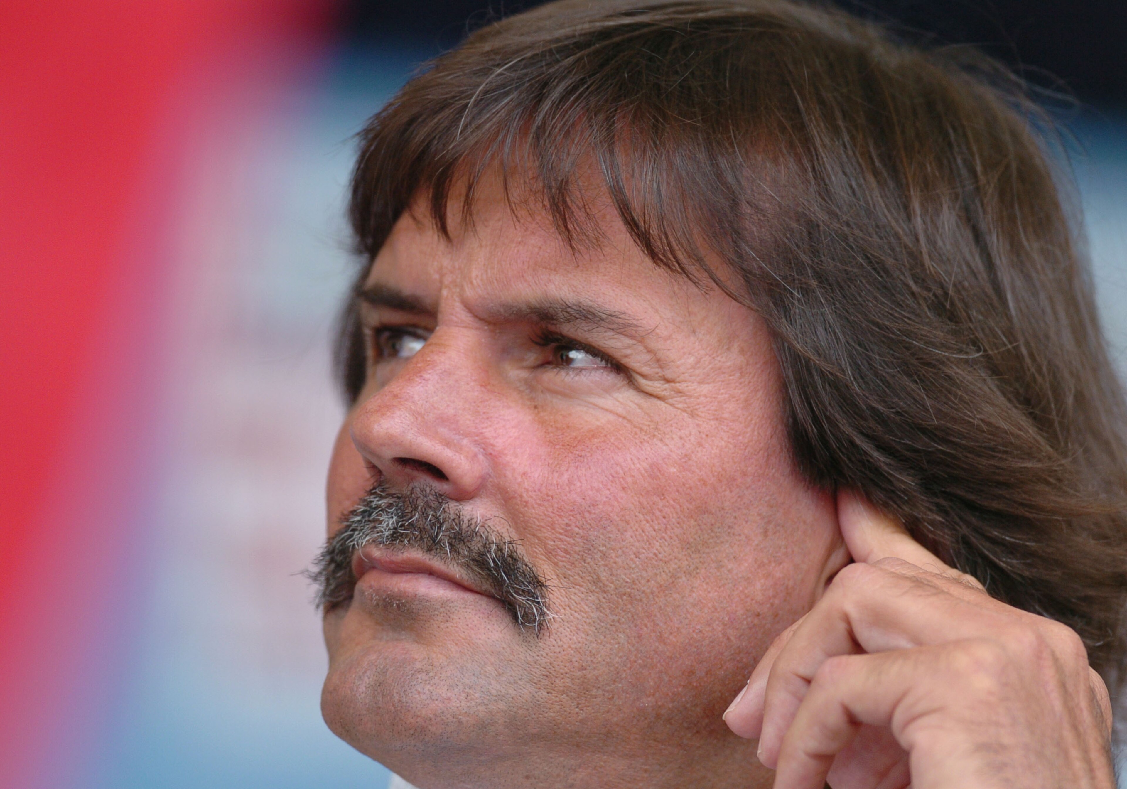 Pitcher Dennis Eckersley listens to speeches at 2004 Baseball Hall of Fame induction ceremonies July 25, 2004 in Cooperstown, New York. (Photo by A. Messerschmidt/Getty Images) *** Local Caption *** Pitcher Dennis Eckersley listens to speeches at 2004 Baseball Hall of Fame induction ceremonies July 25, 2004 in Cooperstown, New York. (Photo by A. Messerschmidt/Getty Images) *** Local Caption ***
