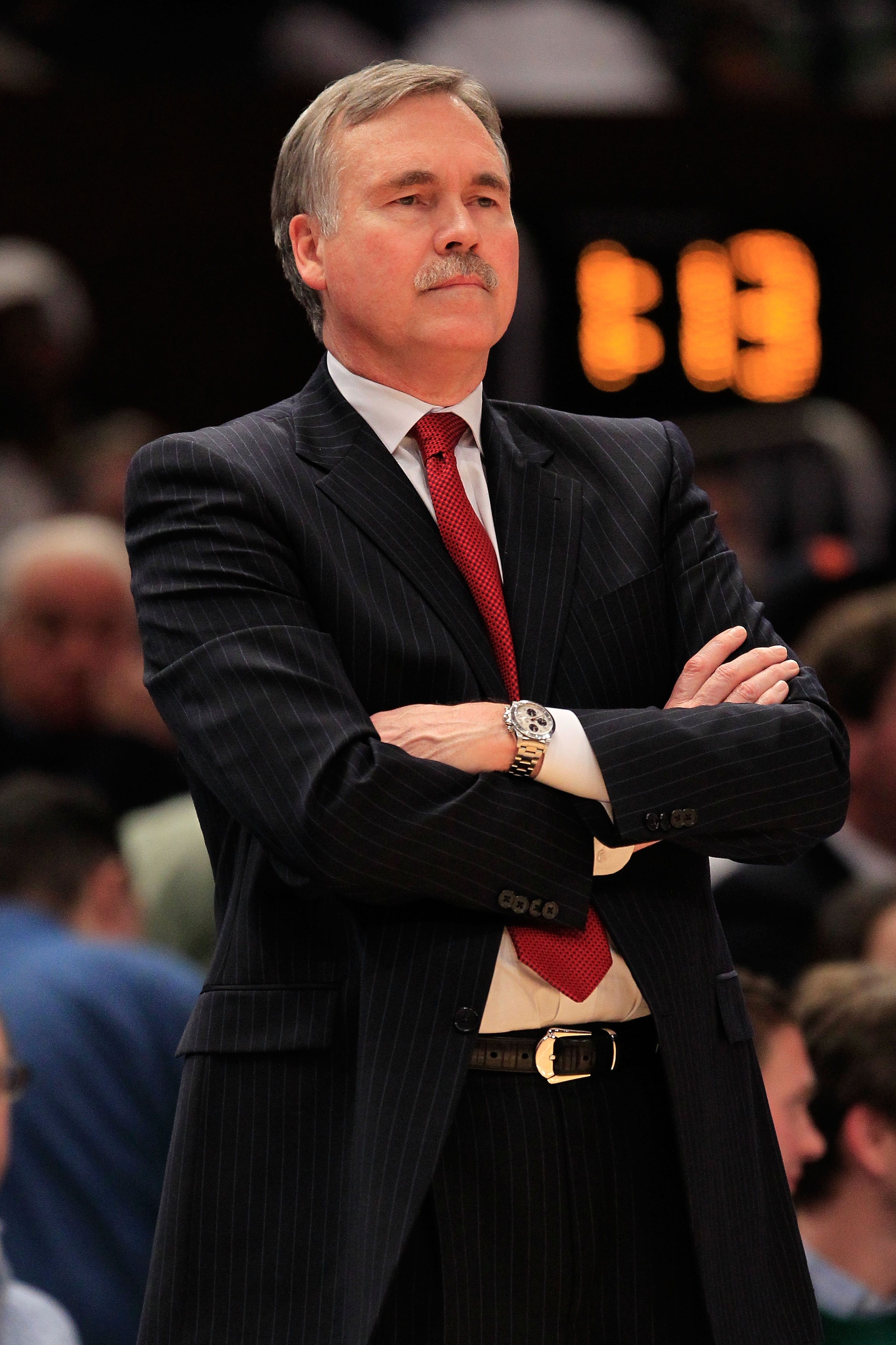 NEW YORK, NY - JANUARY 24: Head coach Mike D'Antoni of the New York Knicks watches from the game against the Washington Wizards at Madison Square Garden on January 24, 2011 in New York City. NOTE TO USER: User expressly acknowledges and agrees that, by do NEW YORK, NY - JANUARY 24: Head coach Mike D'Antoni of the New York Knicks watches from the game against the Washington Wizards at Madison Square Garden on January 24, 2011 in New York City. NOTE TO USER: User expressly acknowledges and agrees that, by do