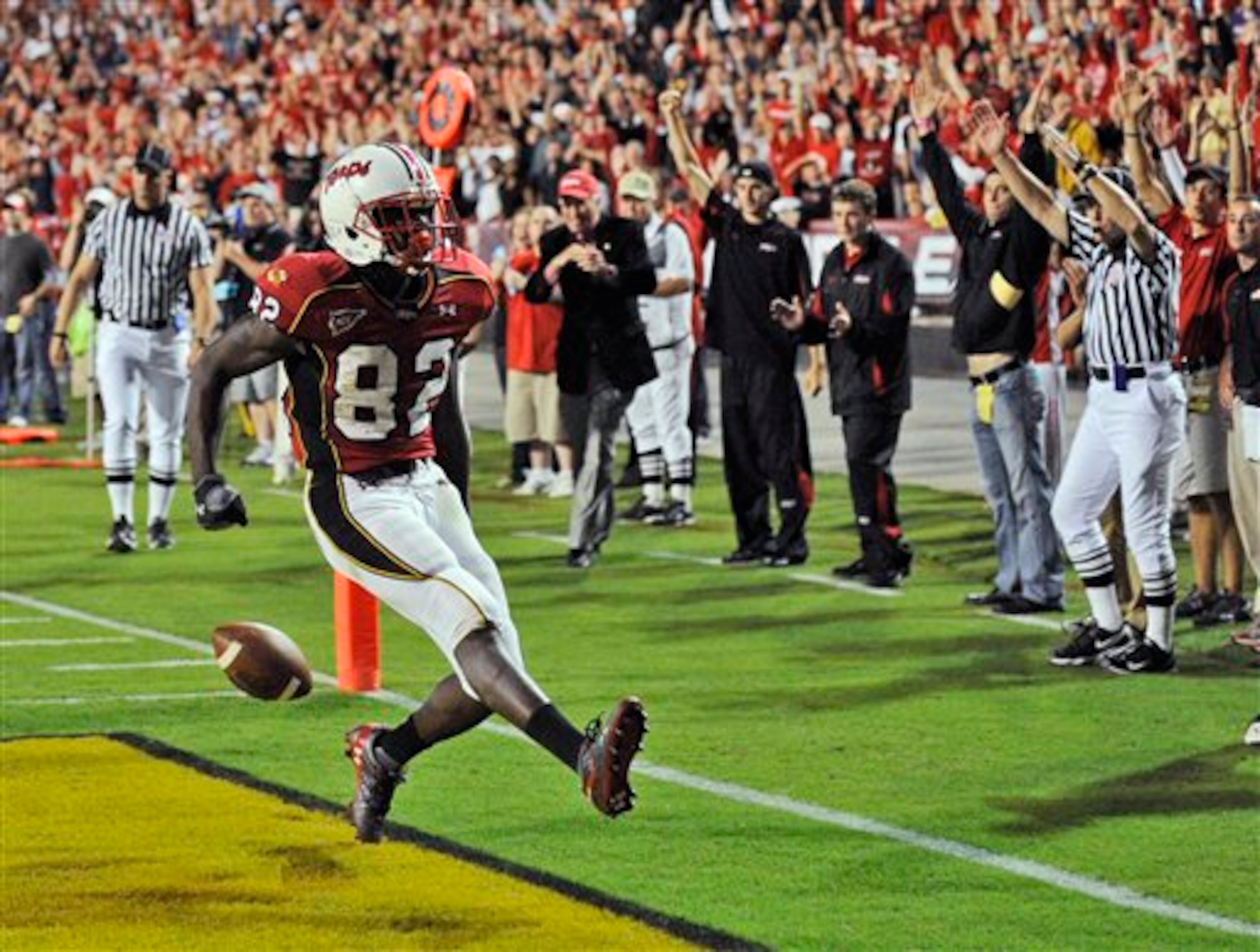 Smith is valuable not only as a receiver, but as a kick returner.