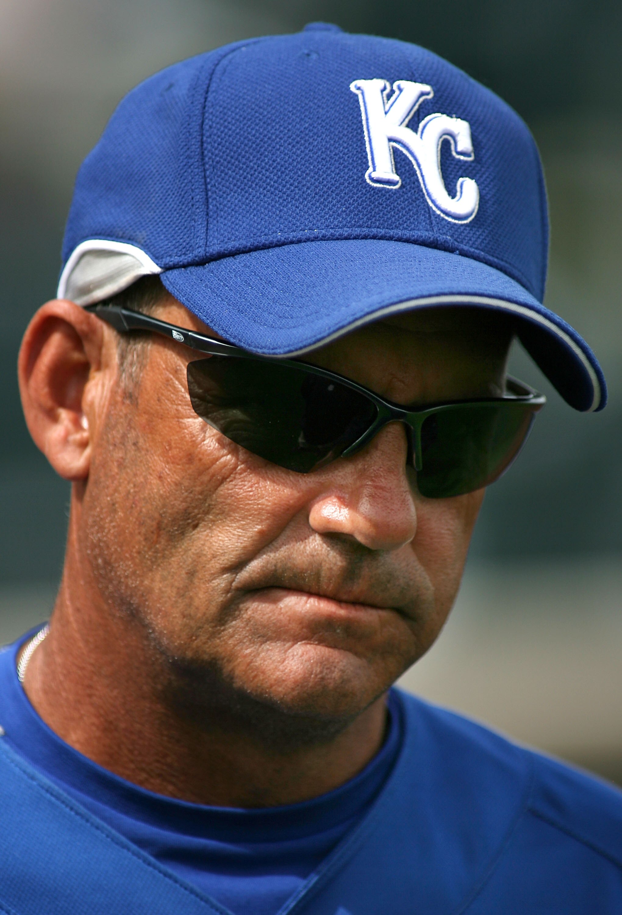 SURPRISE, AZ - MARCH 05:  Former Kansas City Royals great, George Brett attends the MLB spring training game against the San Diego Padres at Surprise Stadium on March 5, 2007 in Surprise, Arizona.  The Royals defeated the Padres 9-4.  (Photo by Christian
